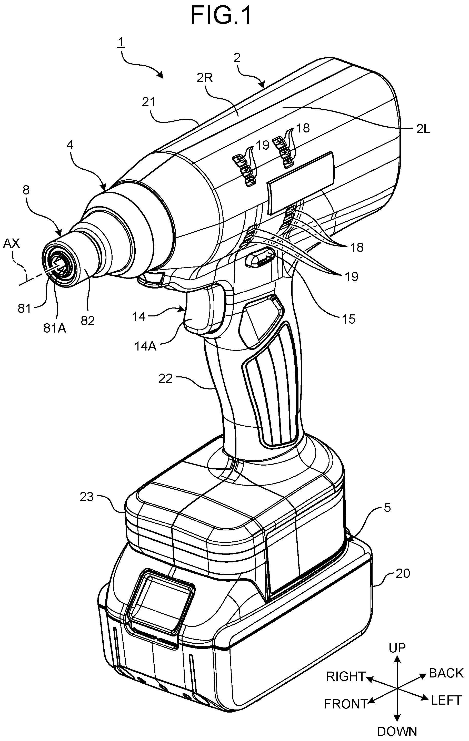 Patent US12155273 — Screwing machine and torque sensor — Figure 1