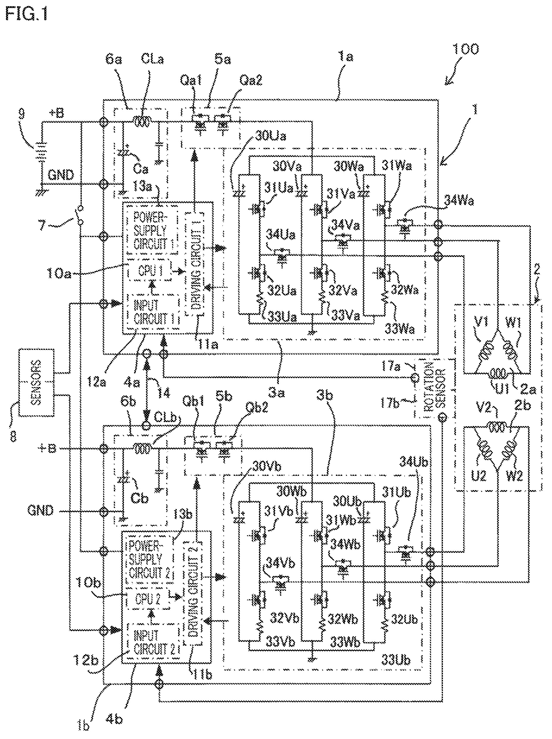 Patent US12155276 — Electric power steering apparatus — Figure 1