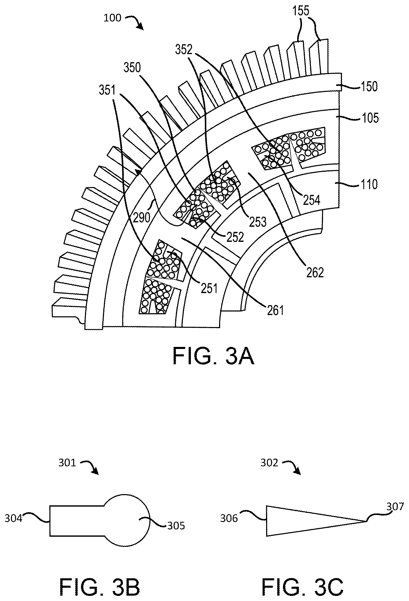 Patent US12155280 Figure 3 – Slot cooling fins in electrical machines