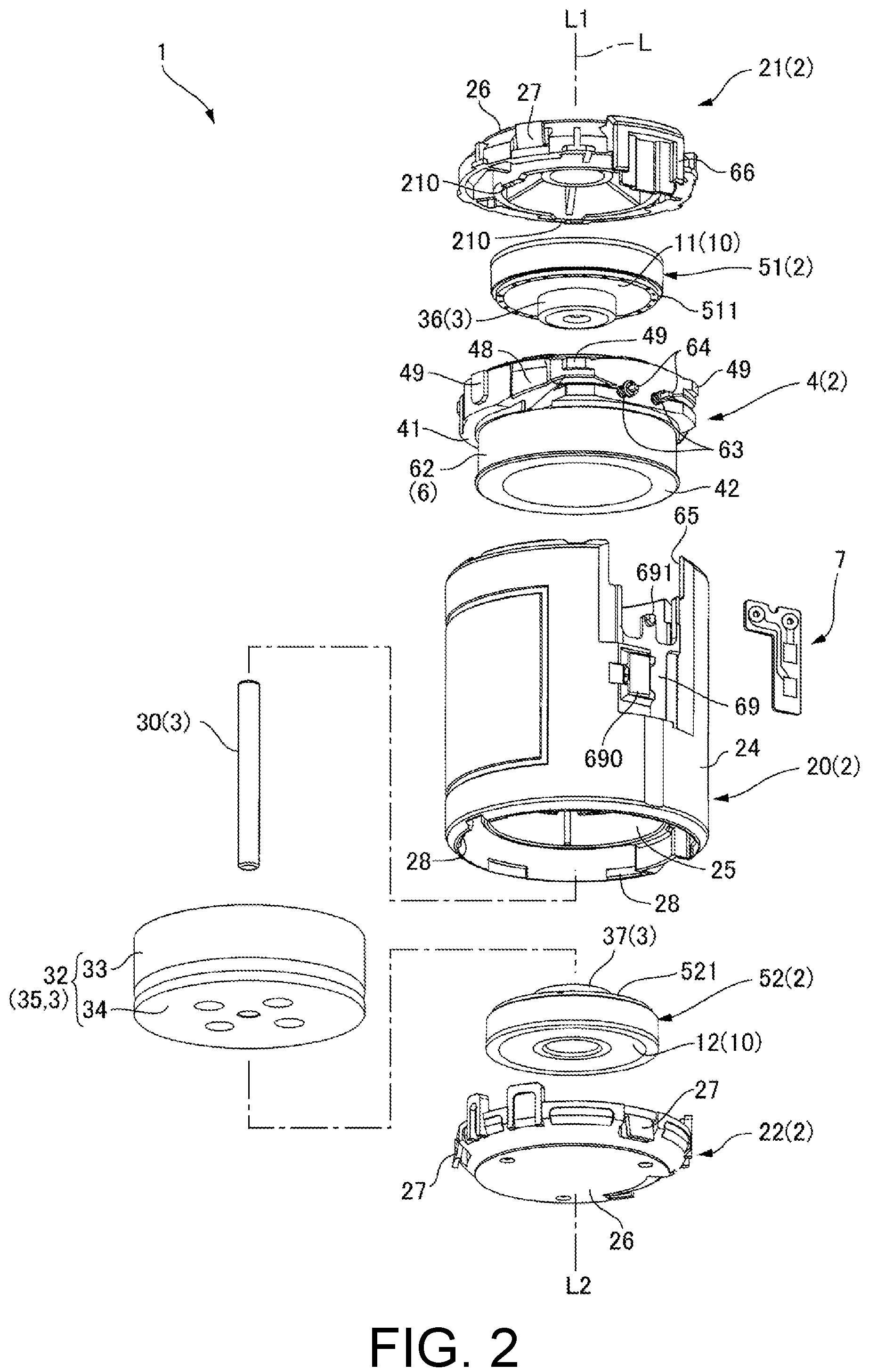 Patent US12155285 Figure 2 – Actuator and lid with pressing convex portions