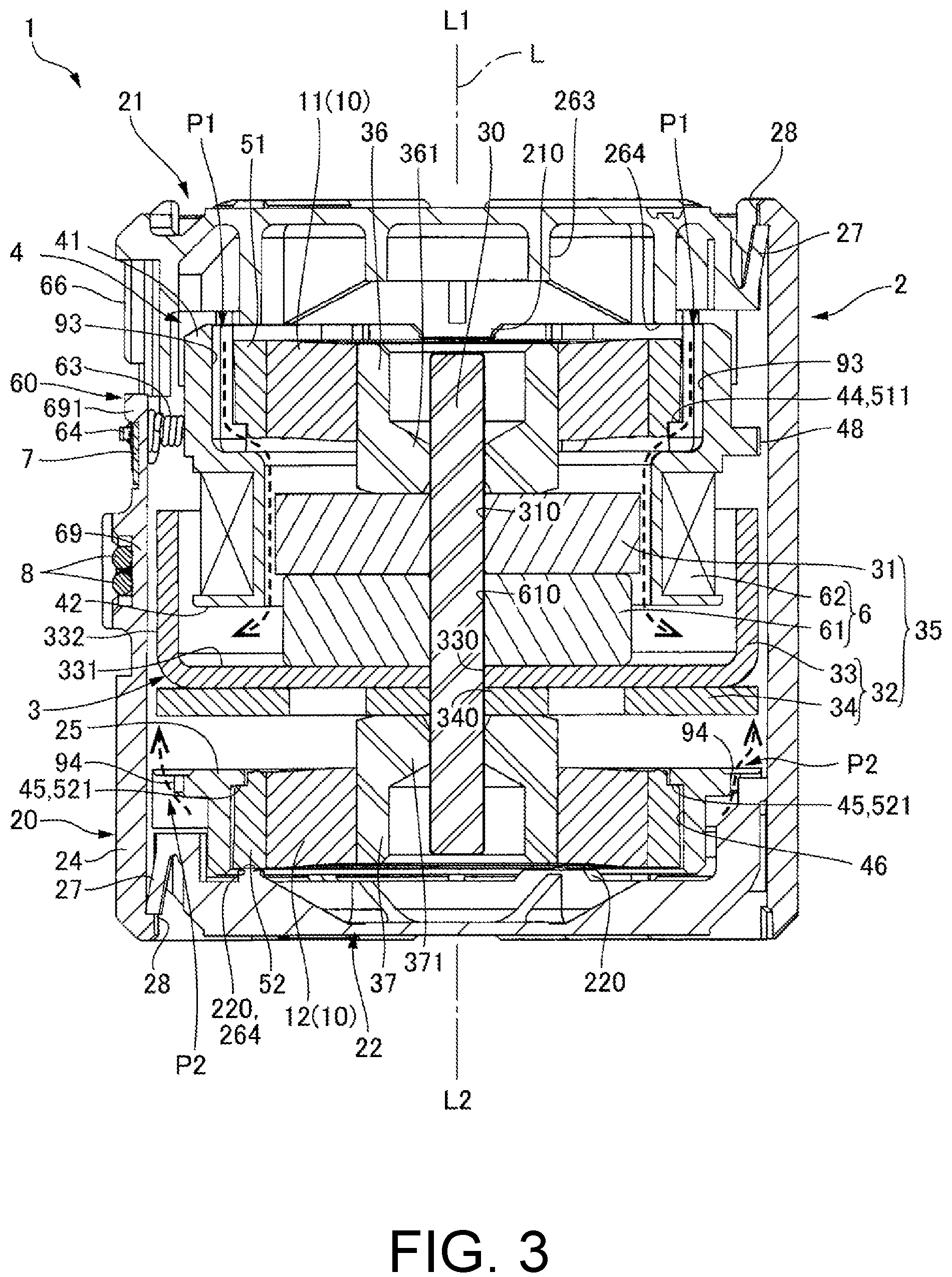 Patent US12155285 Figure 3 – Actuator and lid with pressing convex portions