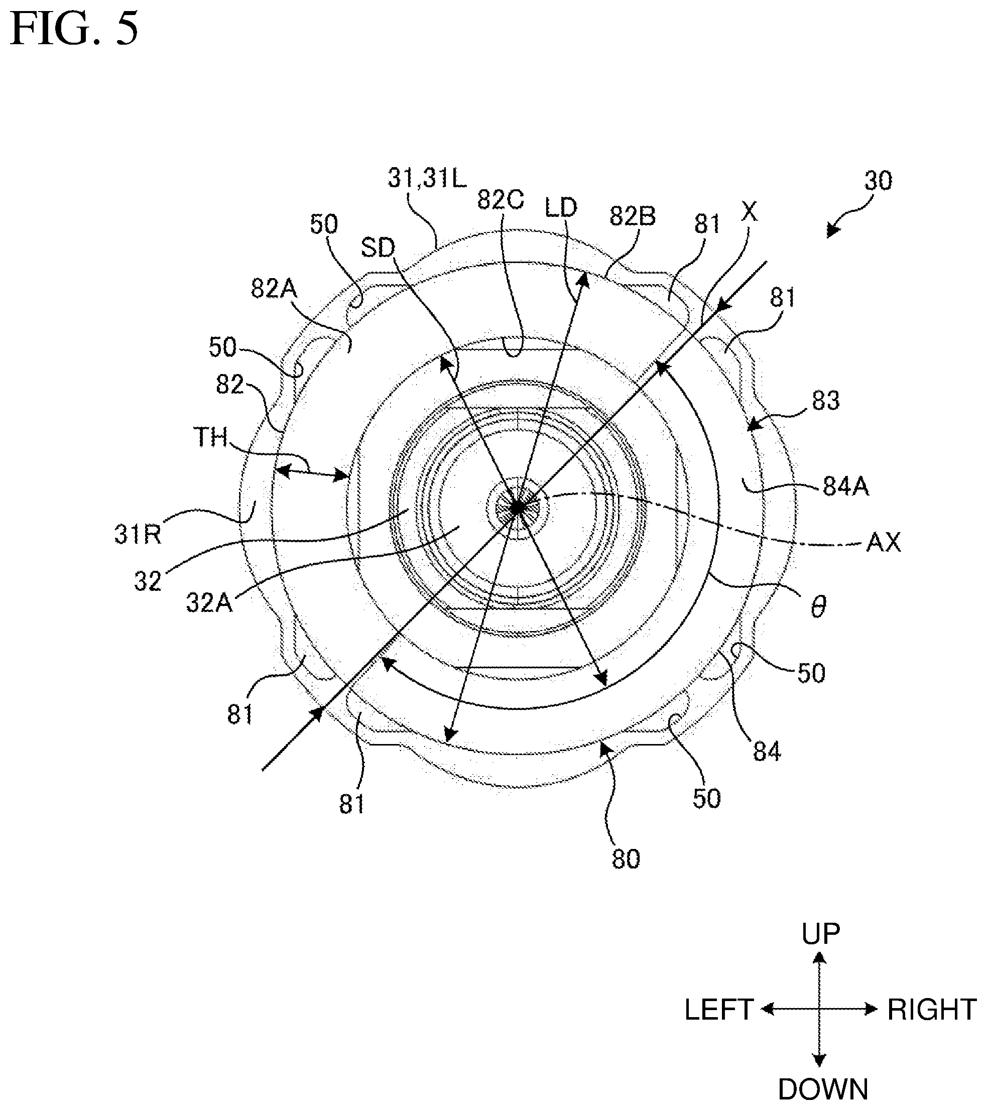 Patent US12155291 Figure 5 – Power tool