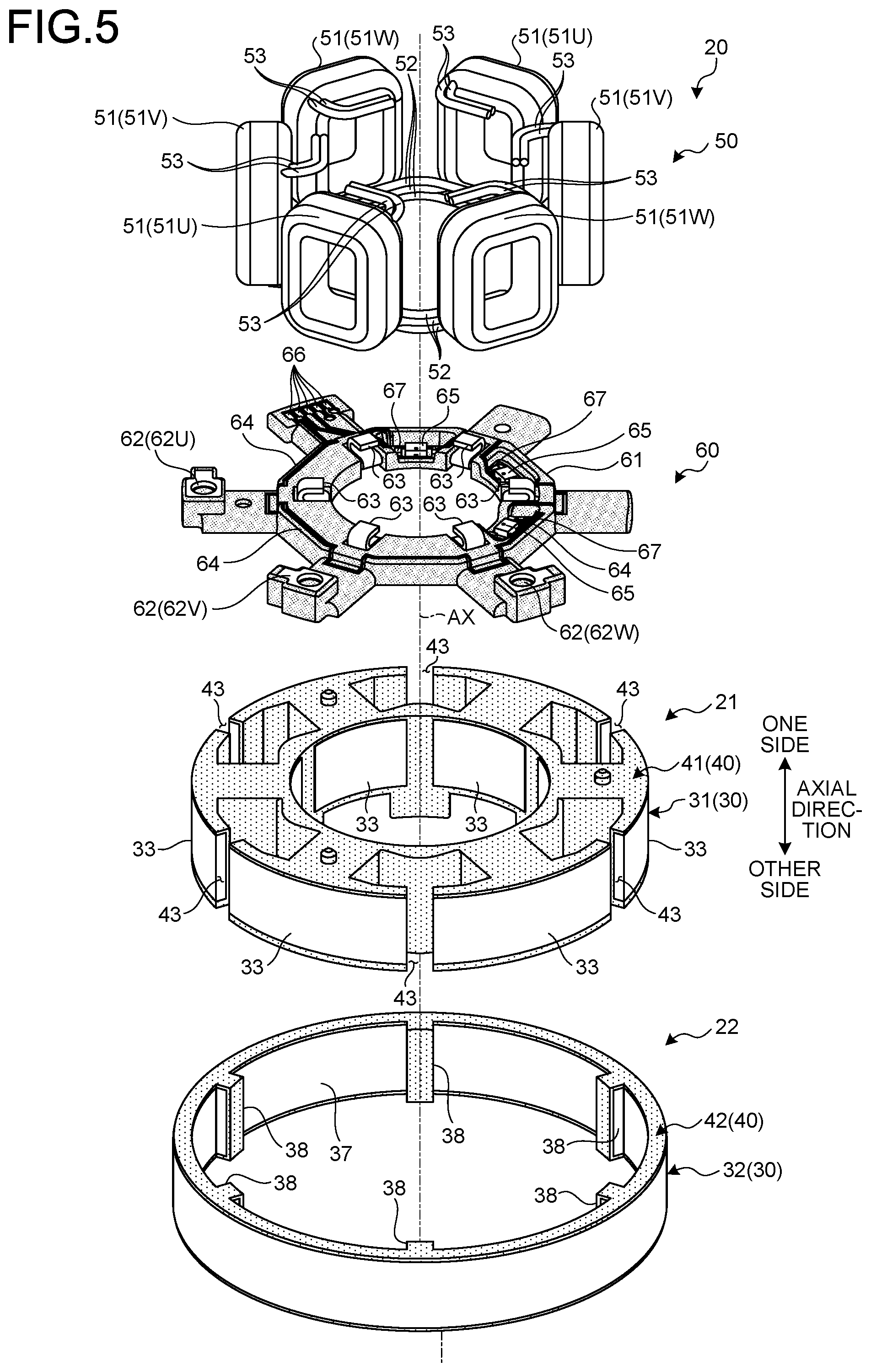 Patent US12155294 Figure 5 – Electric work machine