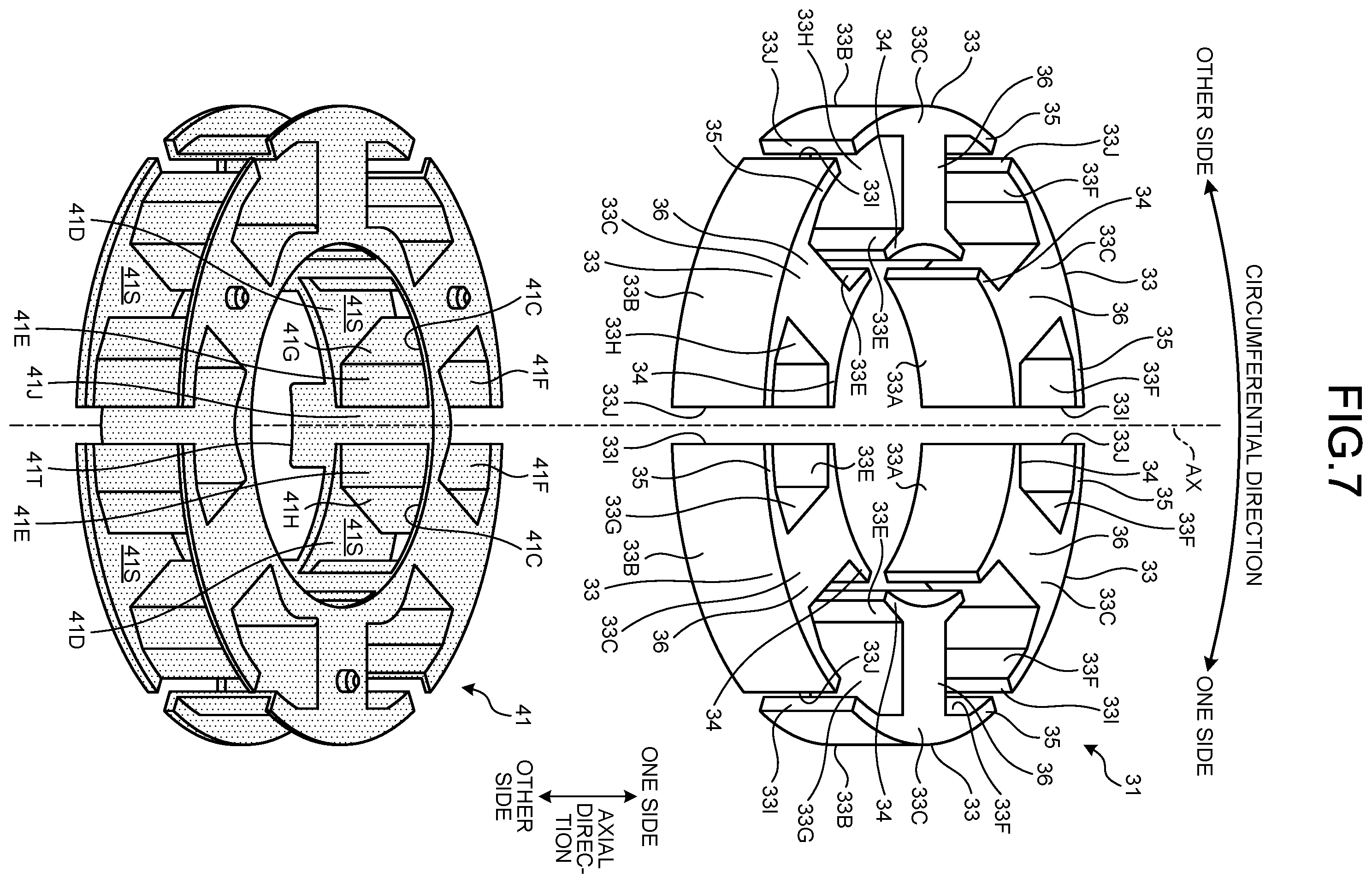 Patent US12155294 Figure 7 – Electric work machine