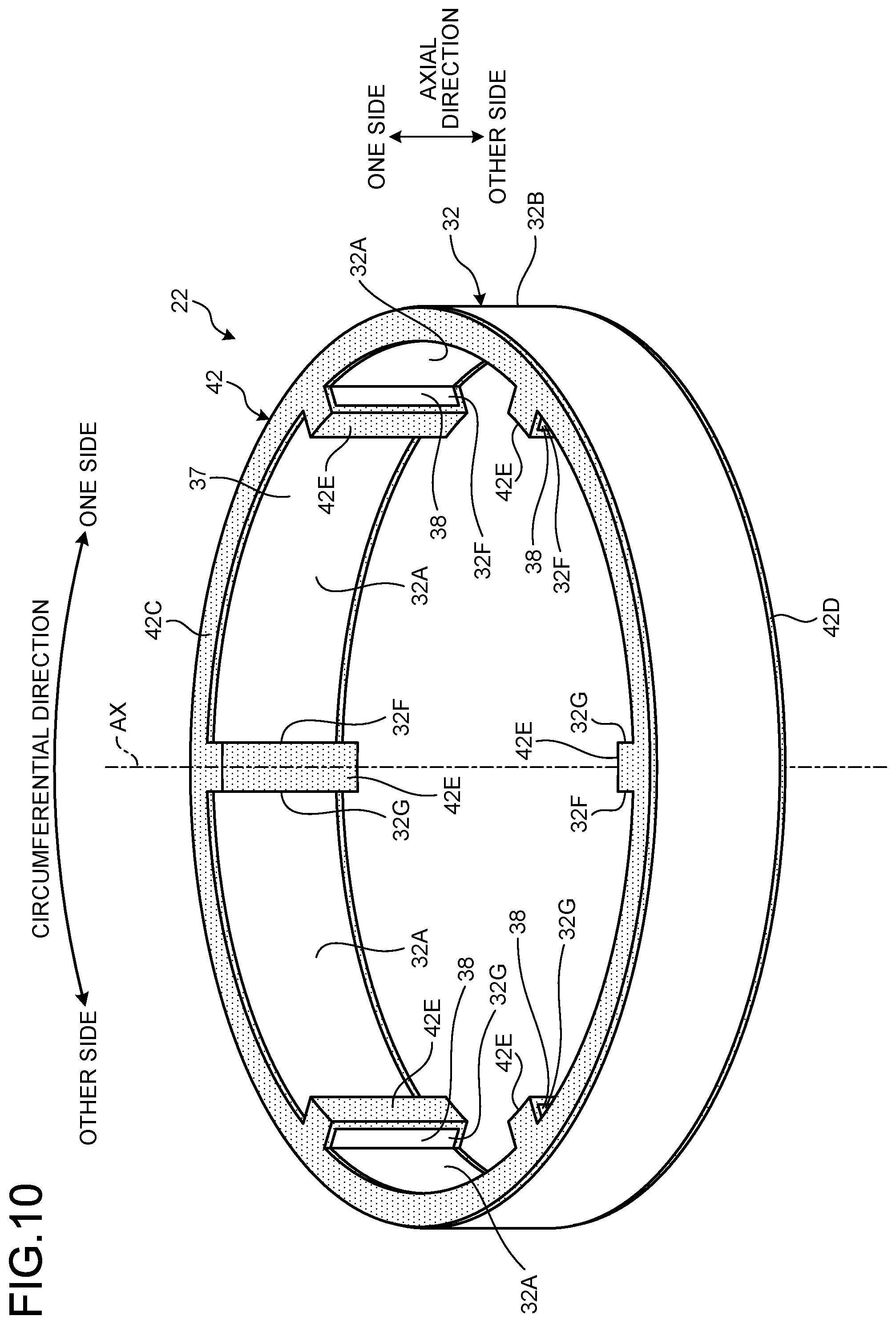 Patent US12155294 Figure 10 – Electric work machine