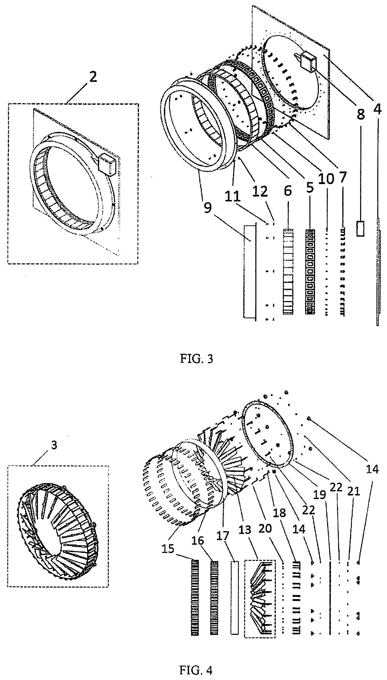 Patent US12155295 Figure 2 – Shaftless horizontal axis wind turbine