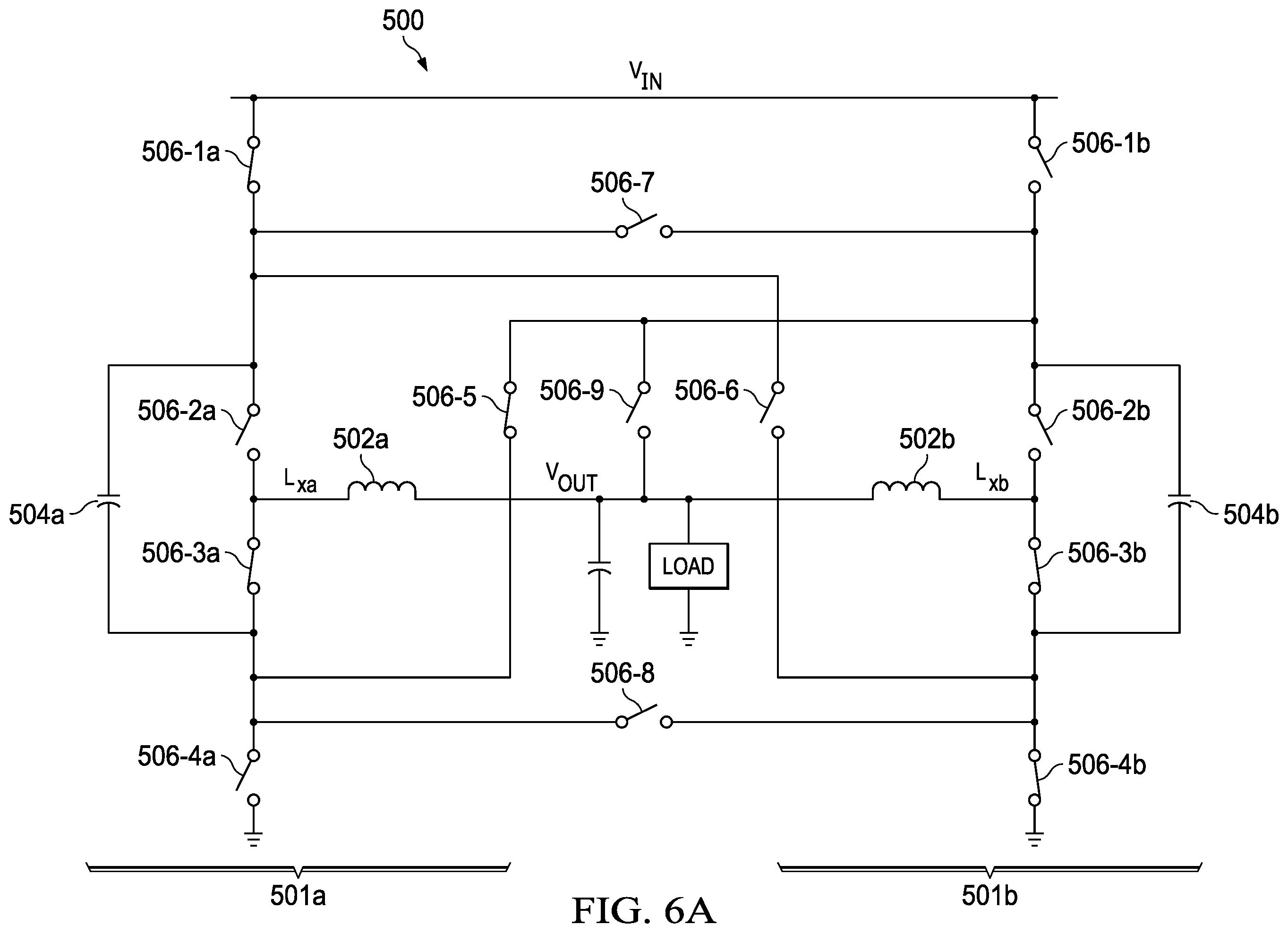 Patent US12155299 Figure 9 – Hybrid power converter with two-phase control of flying capacitor balancing