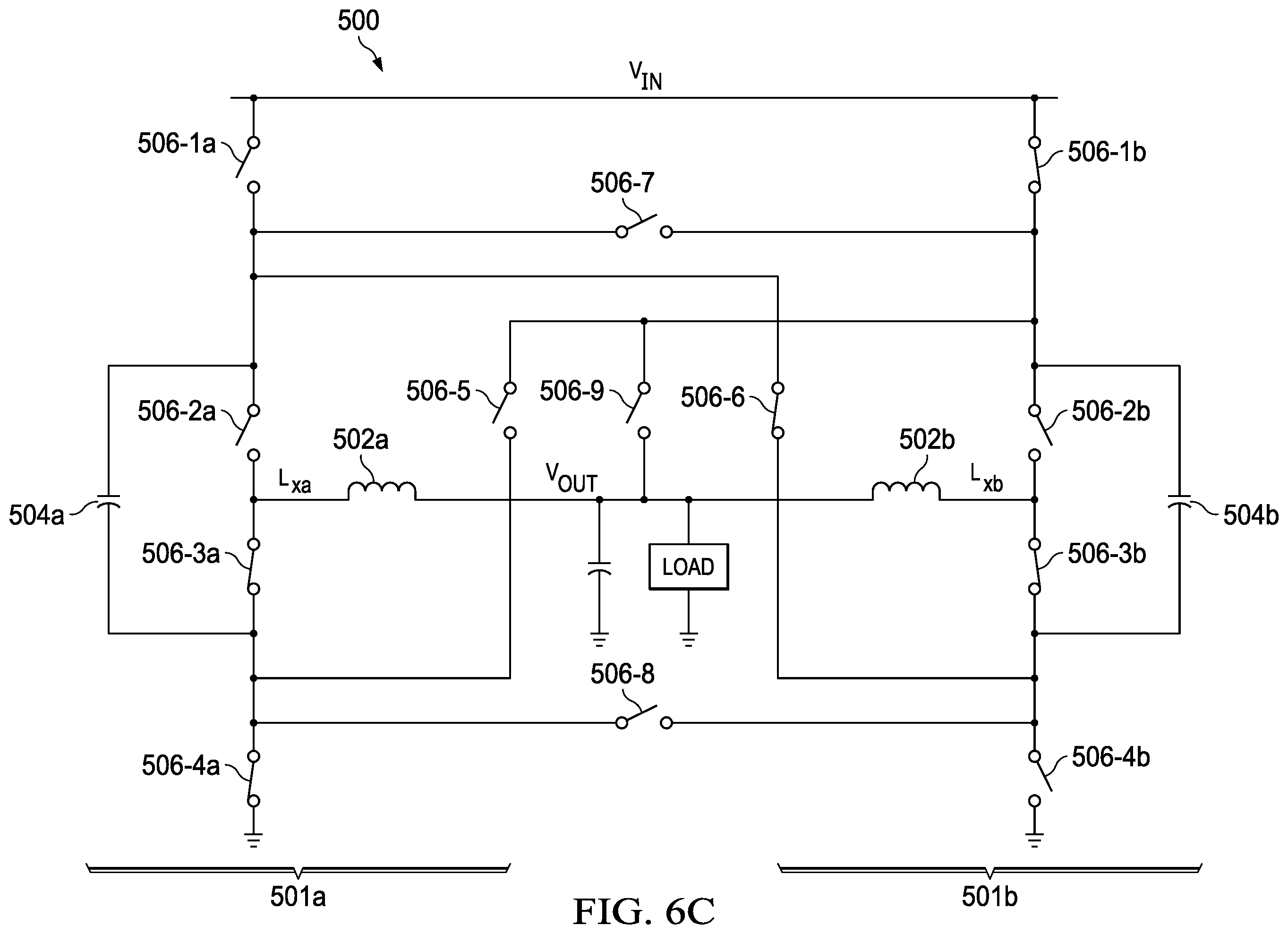 Patent US12155299 Figure 11 – Hybrid power converter with two-phase control of flying capacitor balancing