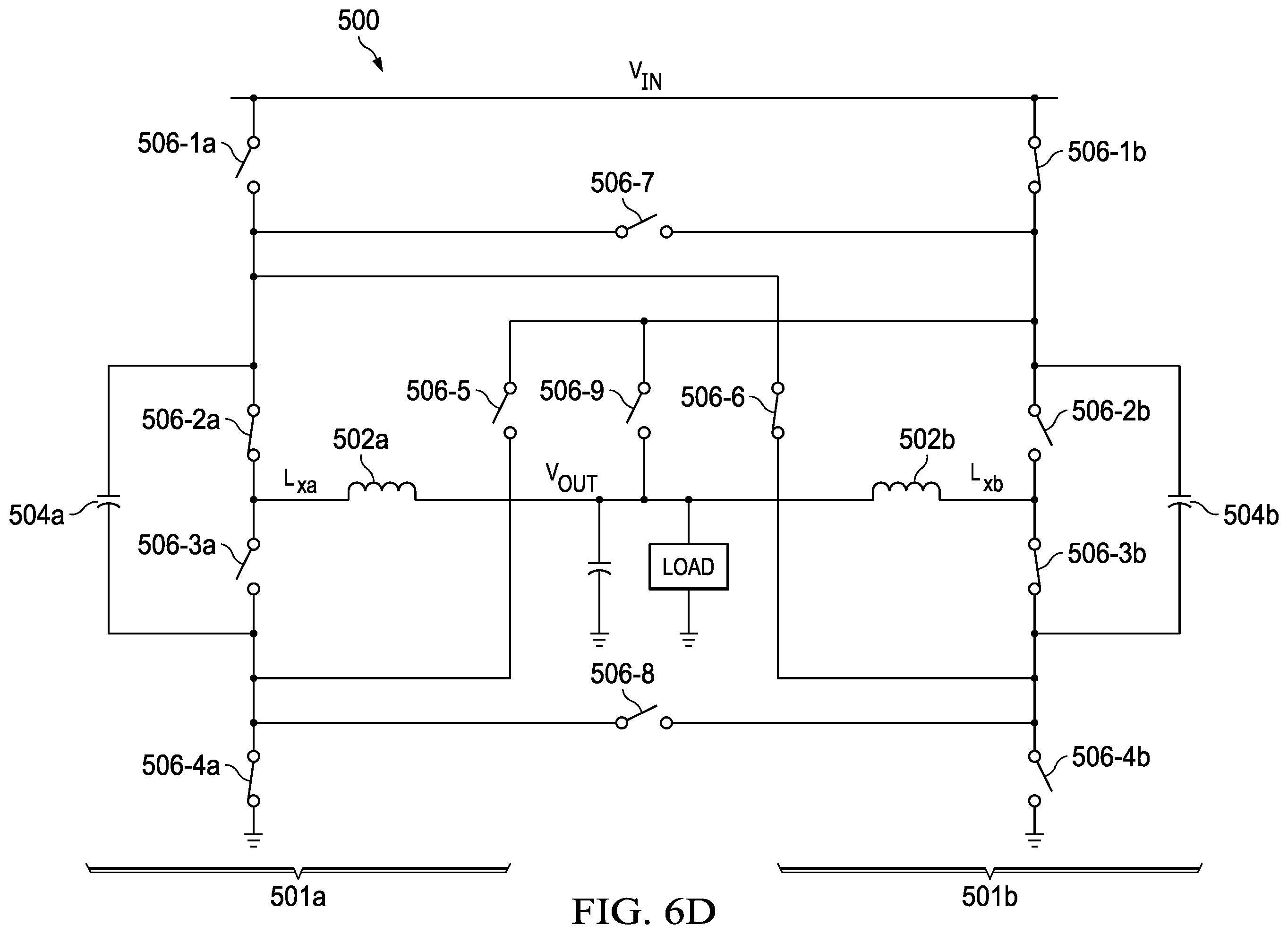 Patent US12155299 Figure 12 – Hybrid power converter with two-phase control of flying capacitor balancing