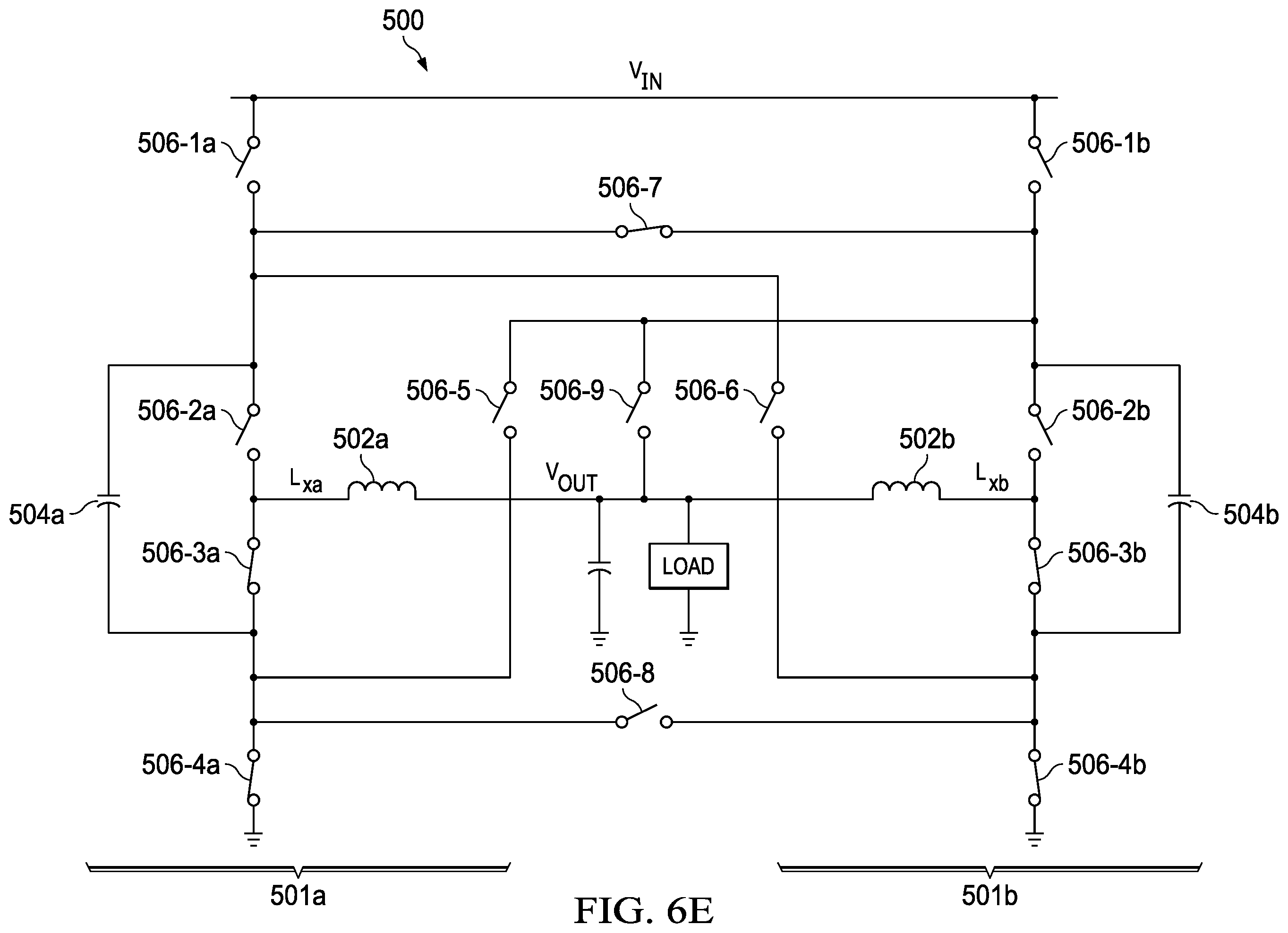 Patent US12155299 Figure 13 – Hybrid power converter with two-phase control of flying capacitor balancing