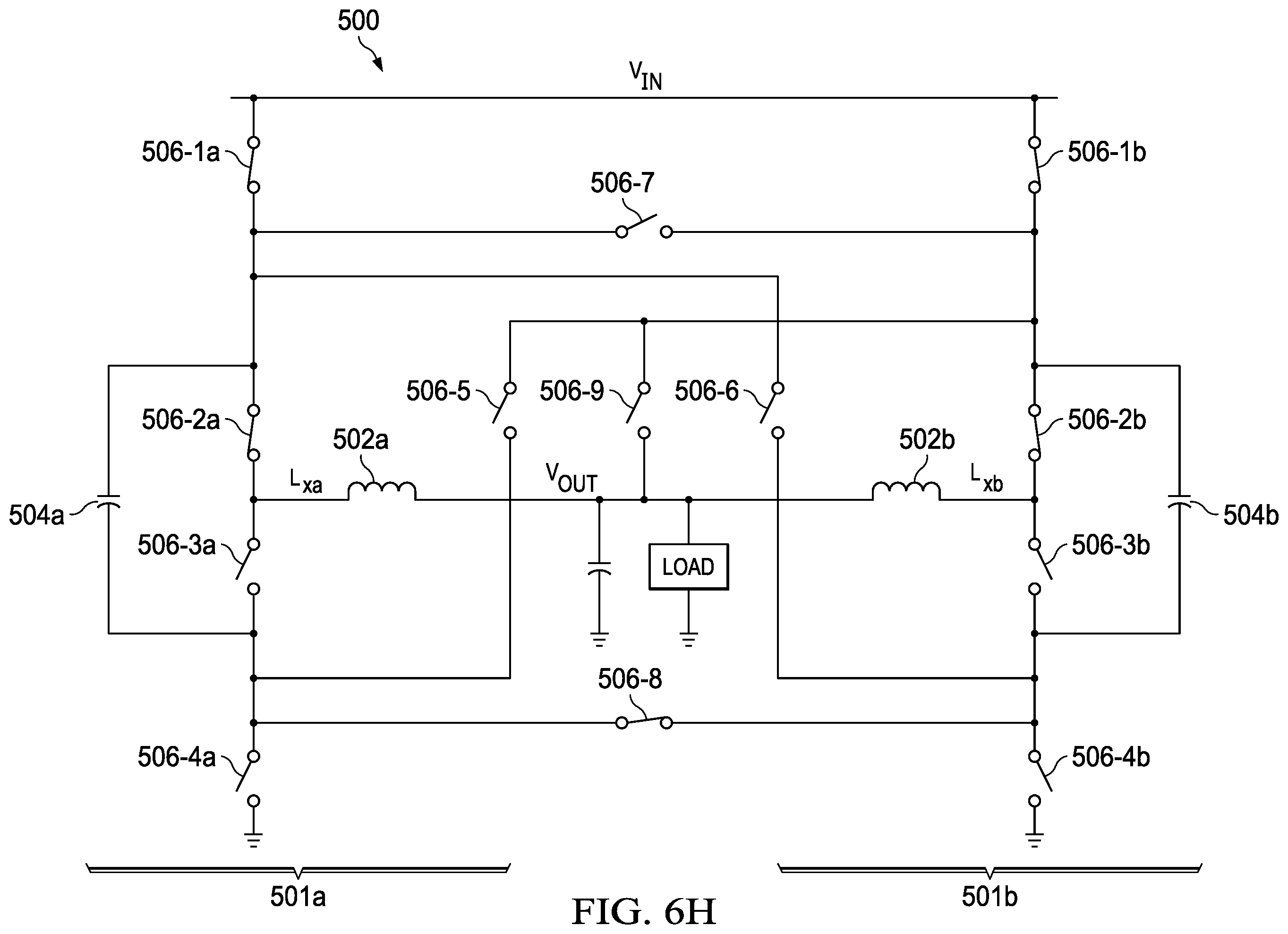 Patent US12155299 Figure 16 – Hybrid power converter with two-phase control of flying capacitor balancing