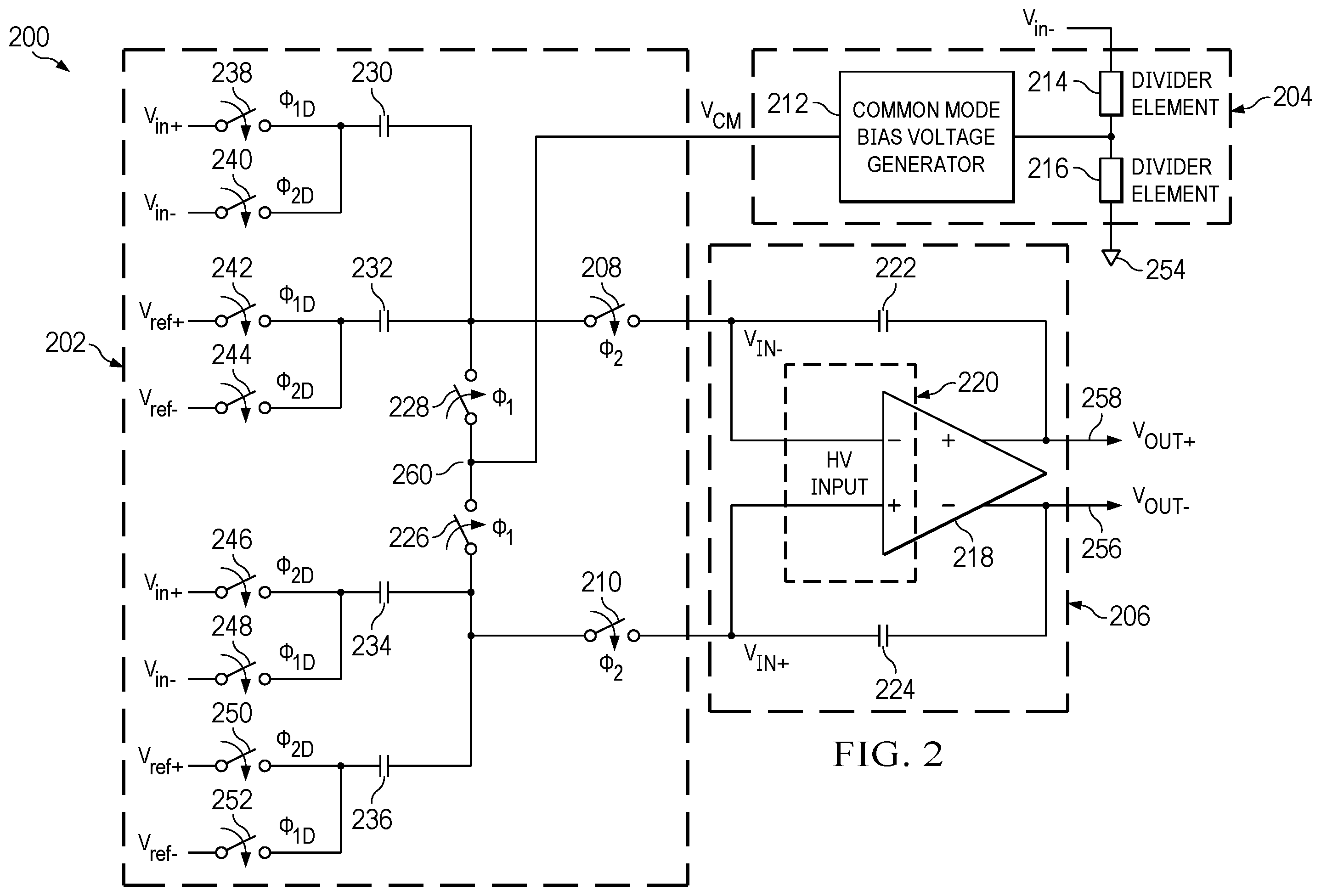 Patent US12155300 Figure 2 – Input dependent common mode biasing
