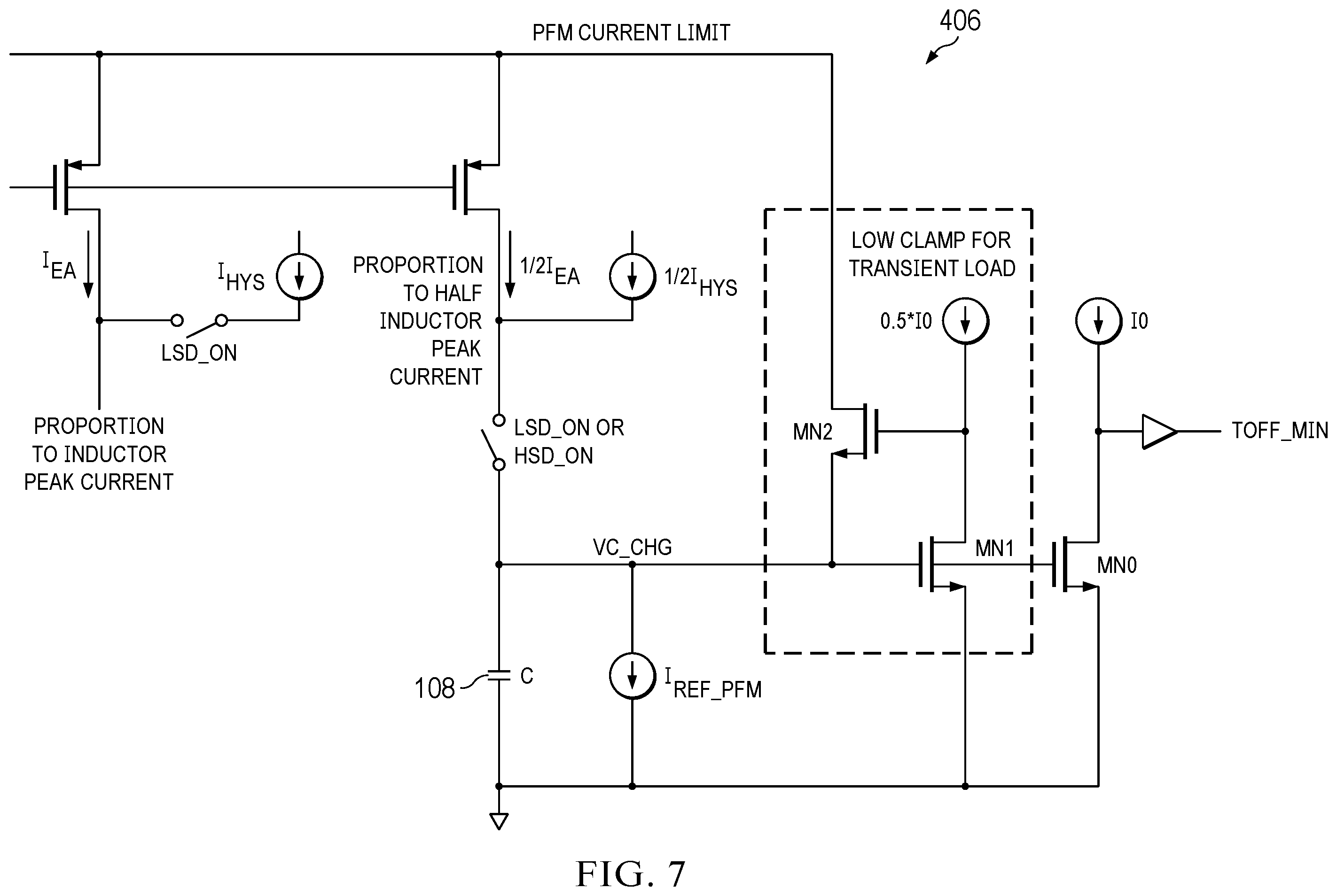 Patent US12155305 Figure 6 – Boost converter with wide average current limiting range