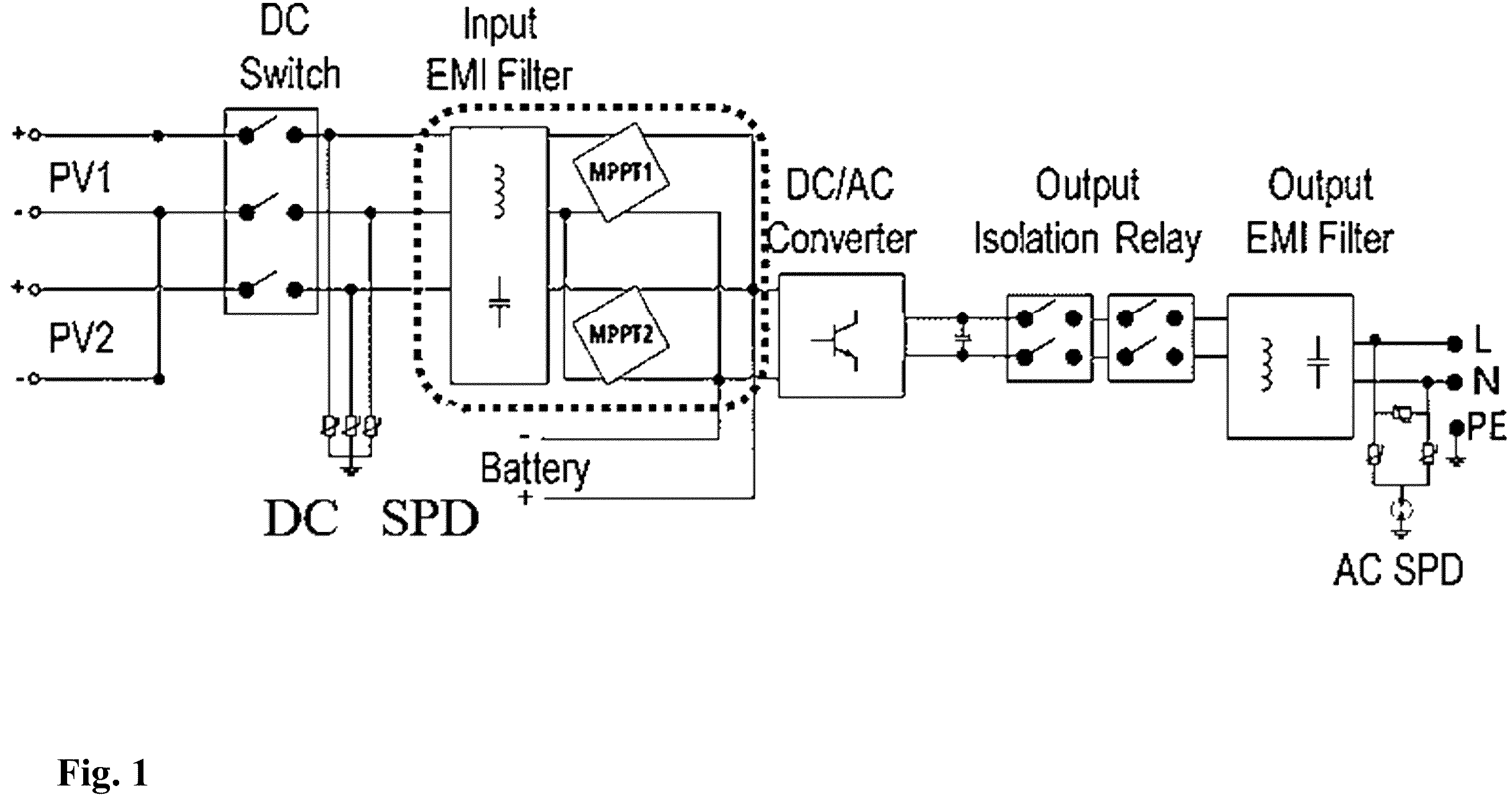 Patent US12155310 Figure 1 – DC-to-DC power converter