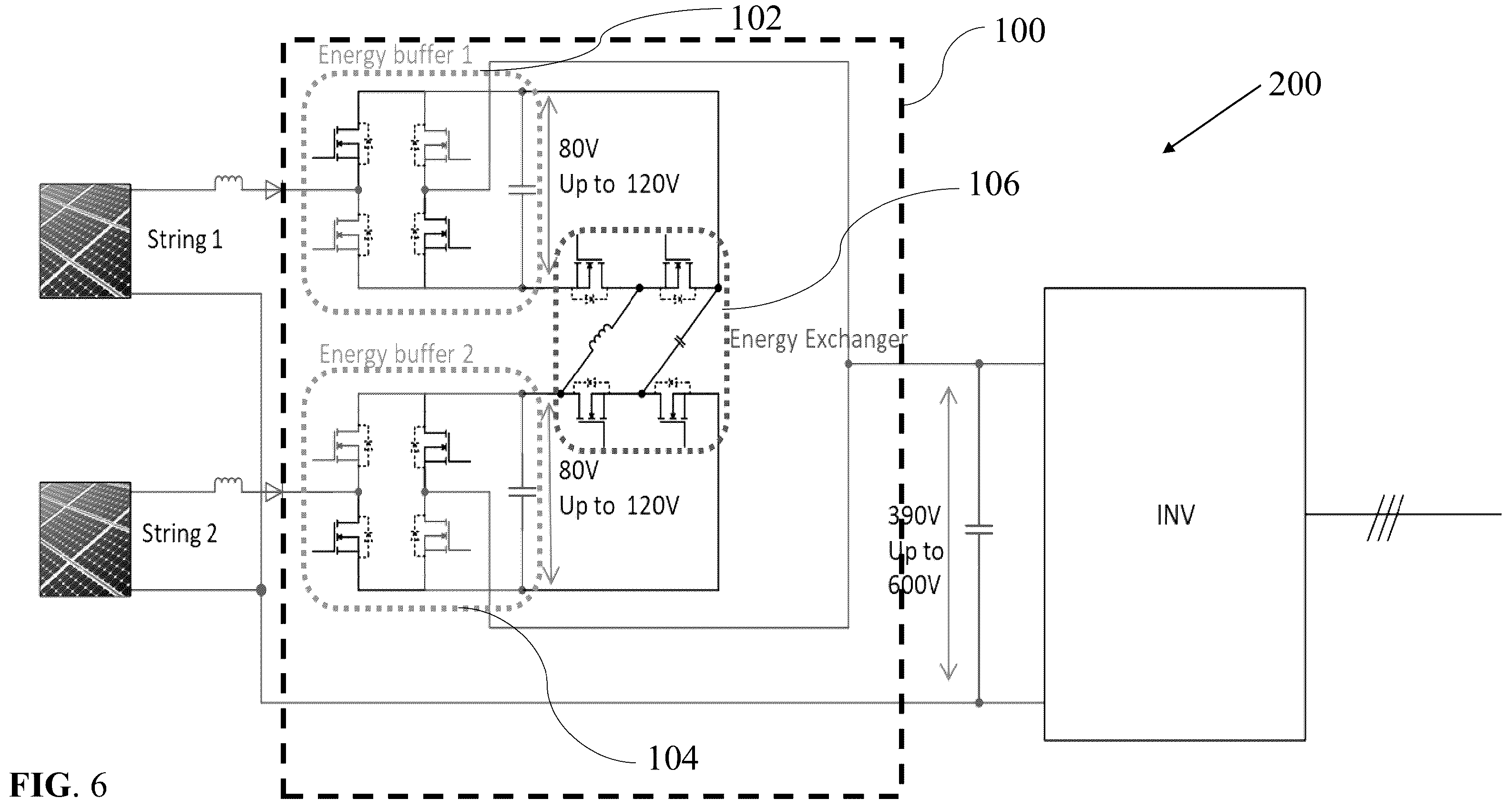 Patent US12155310 Figure 6 – DC-to-DC power converter