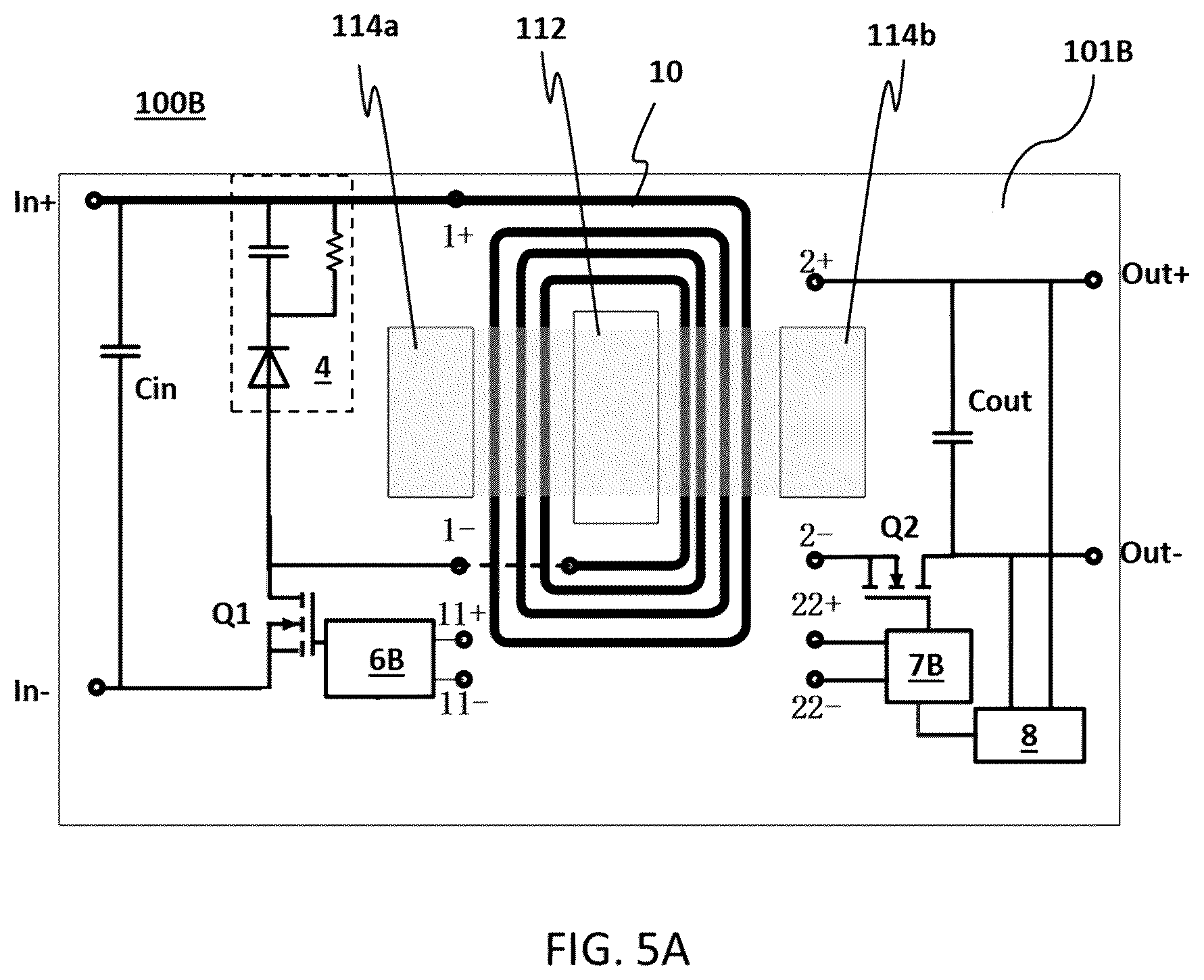 Patent US12155313 Figure 5 – Multi-functional PCB for assembling GaN-based power converter