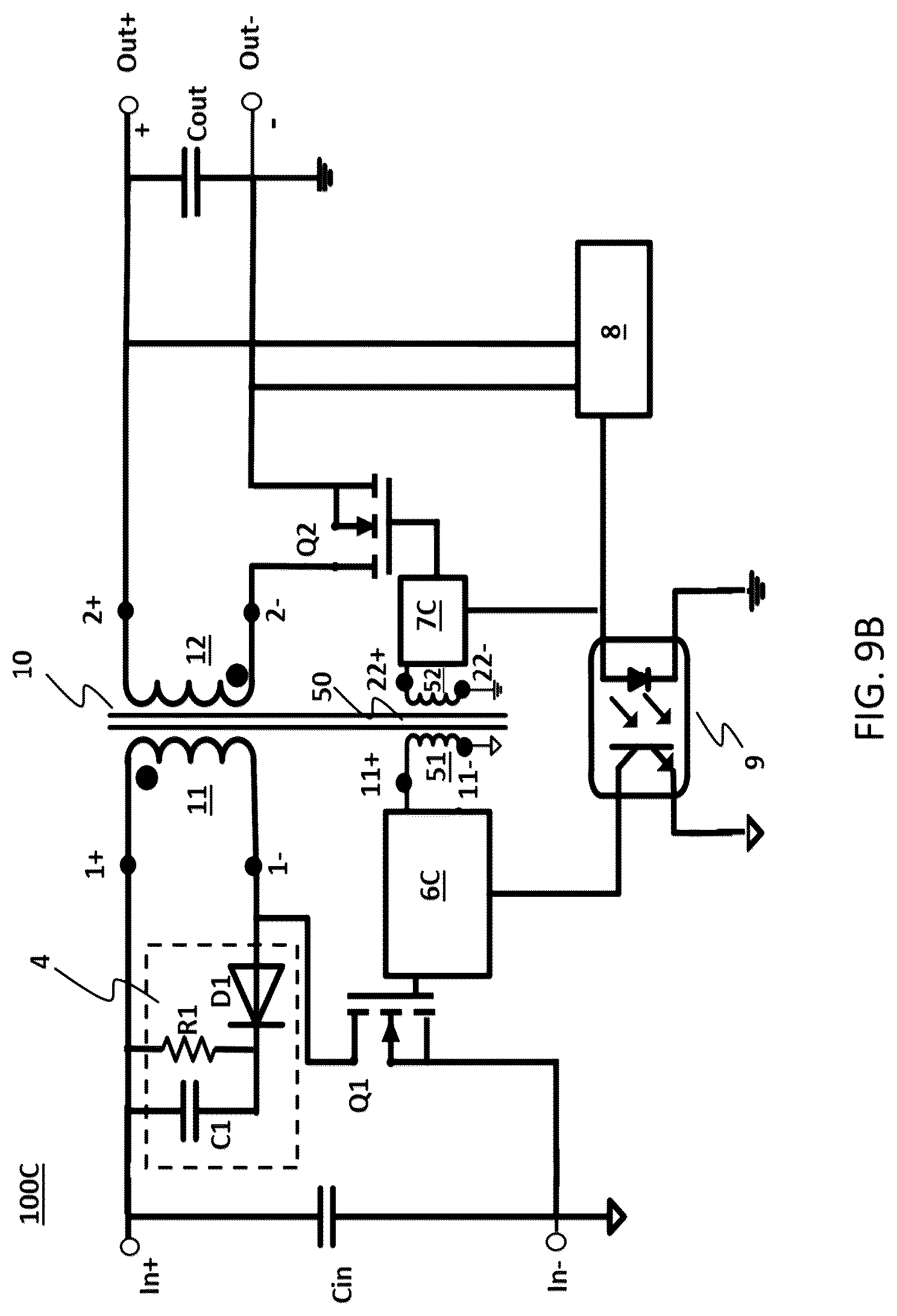Patent US12155313 Figure 10 – Multi-functional PCB for assembling GaN-based power converter
