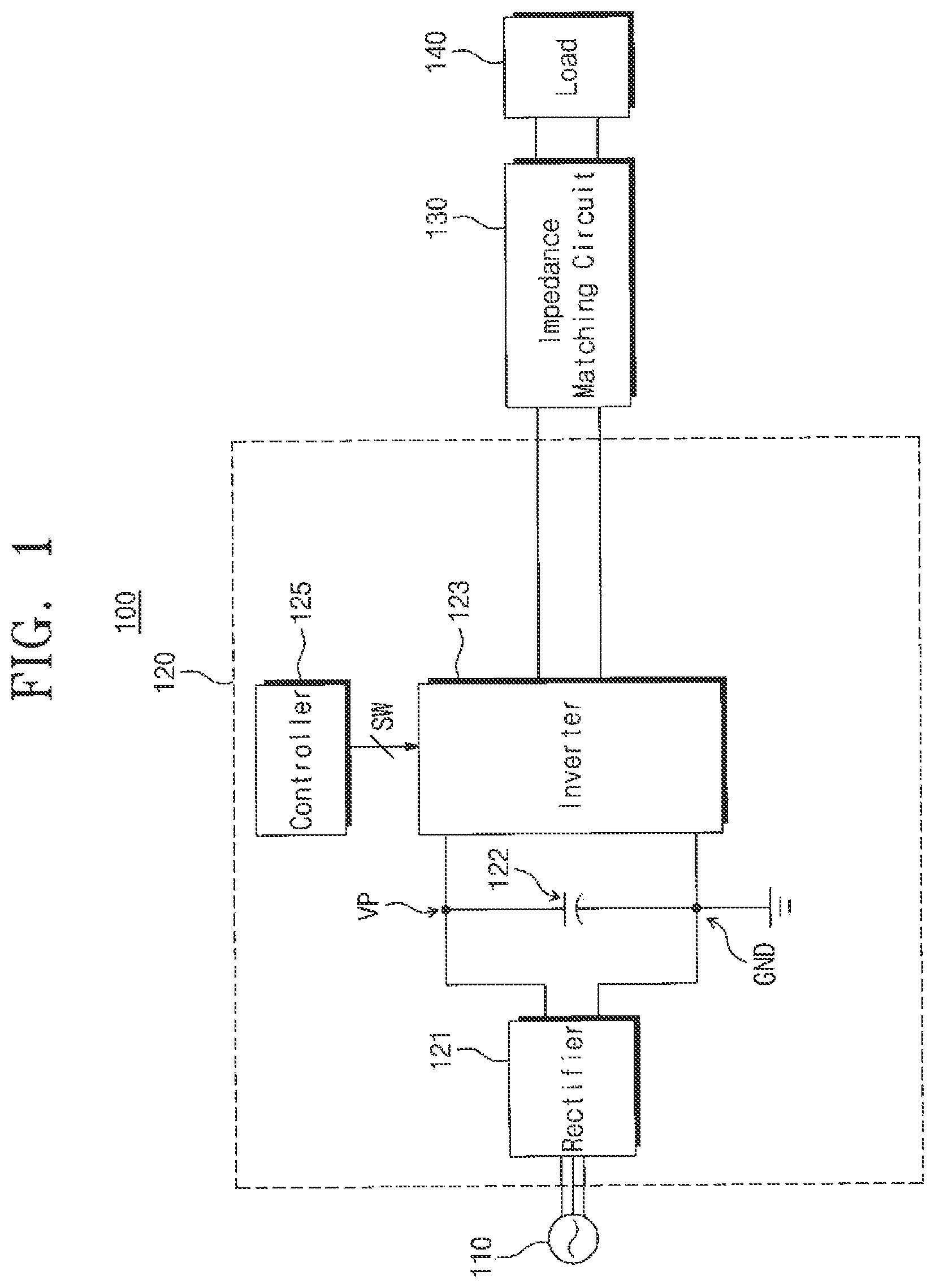 Patent US12155320 Figure 1 – Power supply and method of supplying power to load