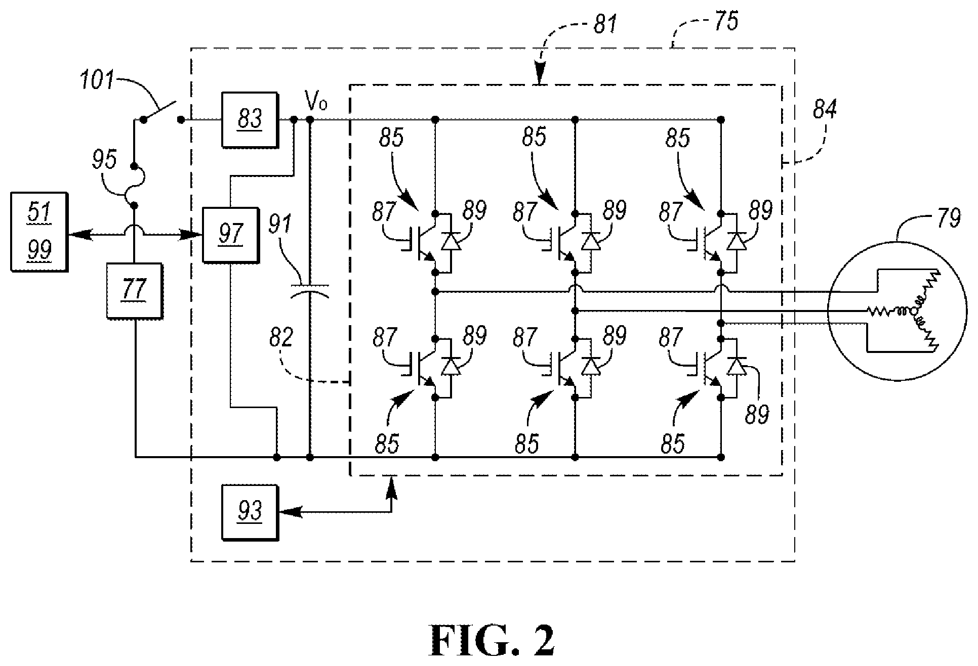 Patent US12155329 Figure 2 – Hybrid or electric vehicle transmission lubrication arrangement