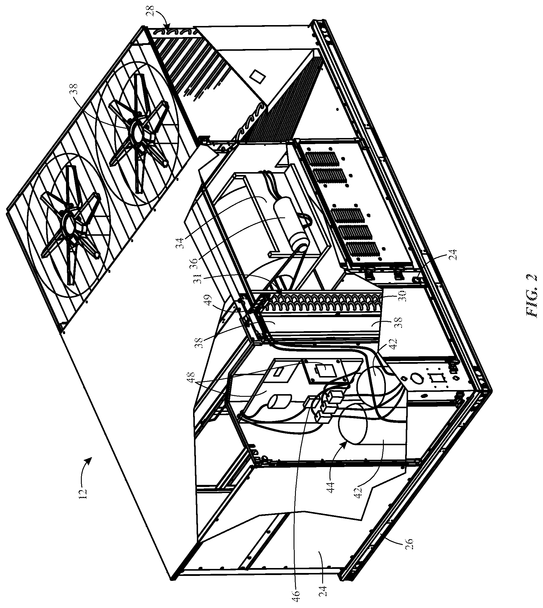 Patent US12155334 Figure 2 – Systems and methods for controlling fan motors with variable frequency drives