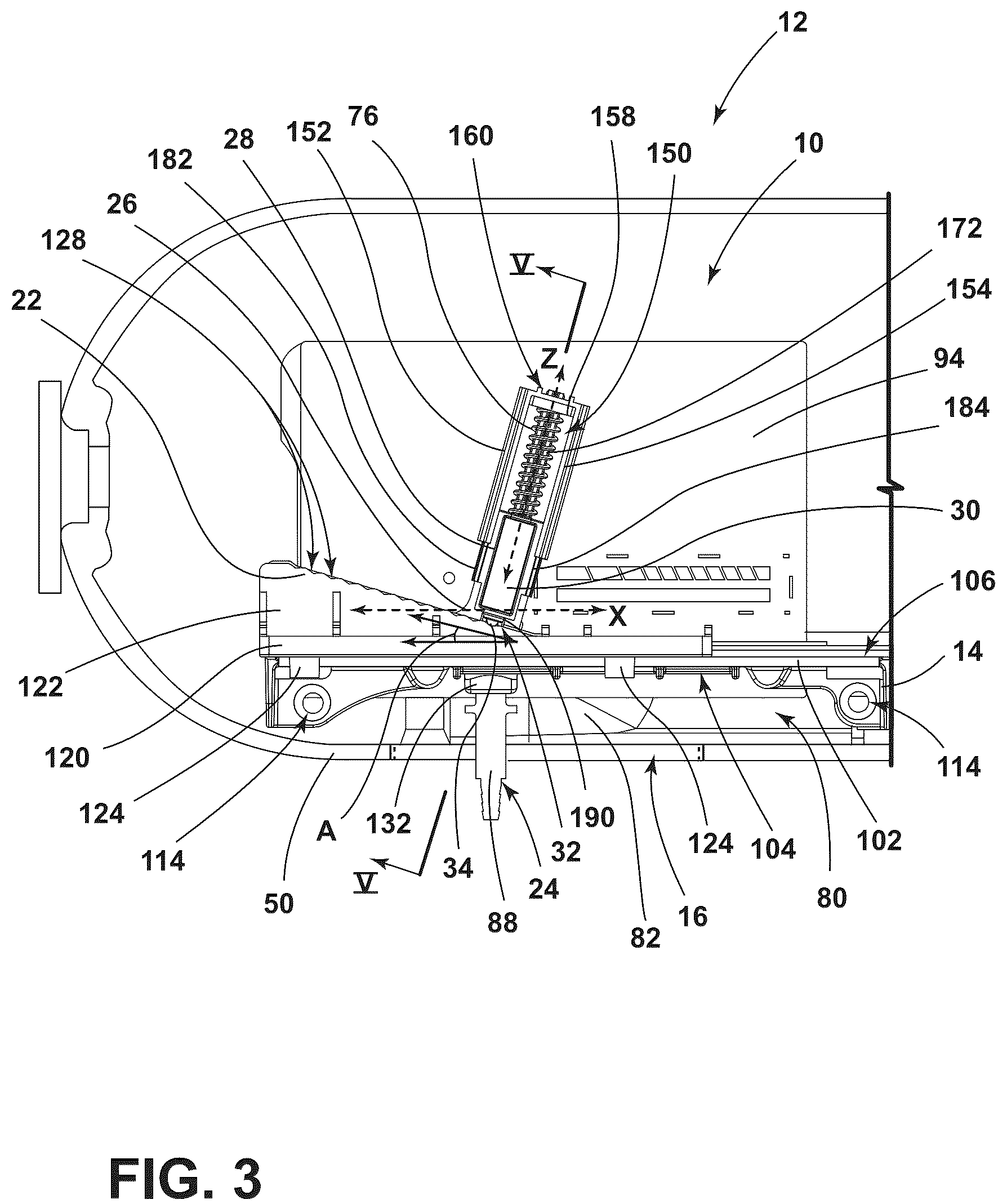 Patent US12155339 Figure 3 – Speed control assembly for appliance