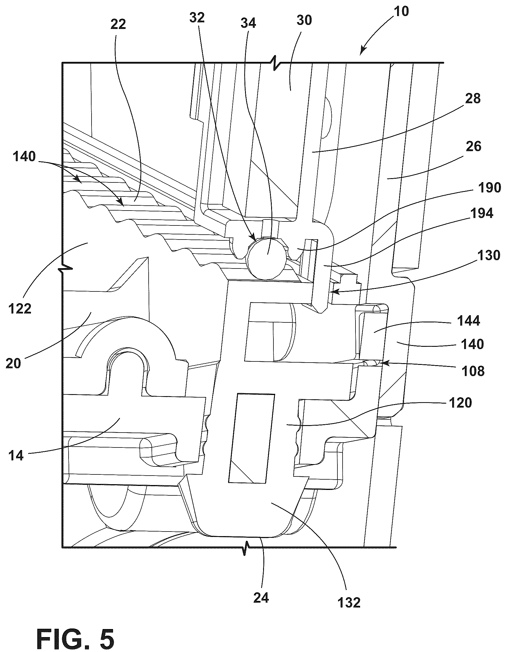 Patent US12155339 Figure 5 – Speed control assembly for appliance
