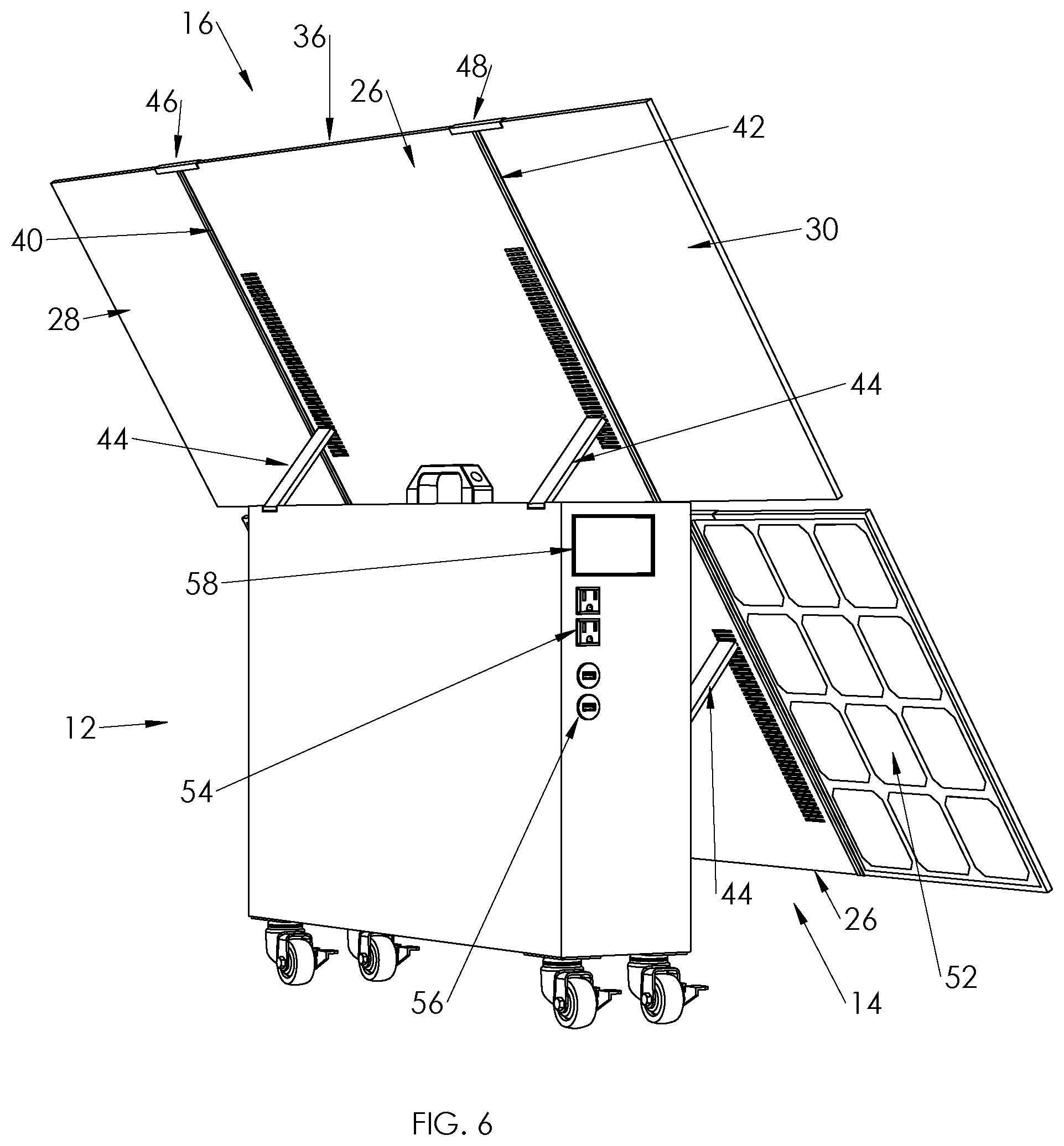 Patent US12155341 Figure 5 – Solar panels mounted on a briefcase