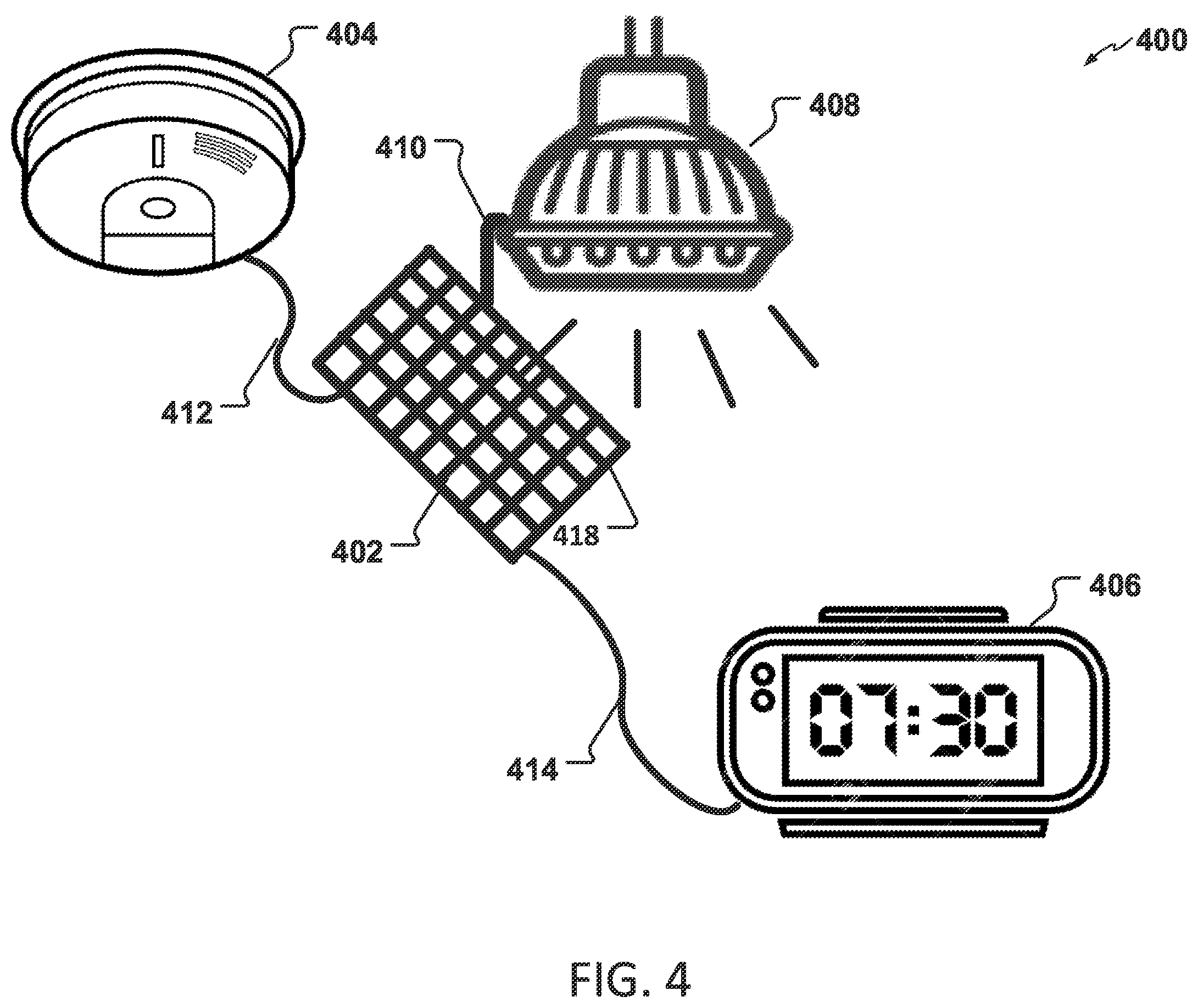 Patent US12155343 Figure 4 – Solar panel based indoor low power sensors