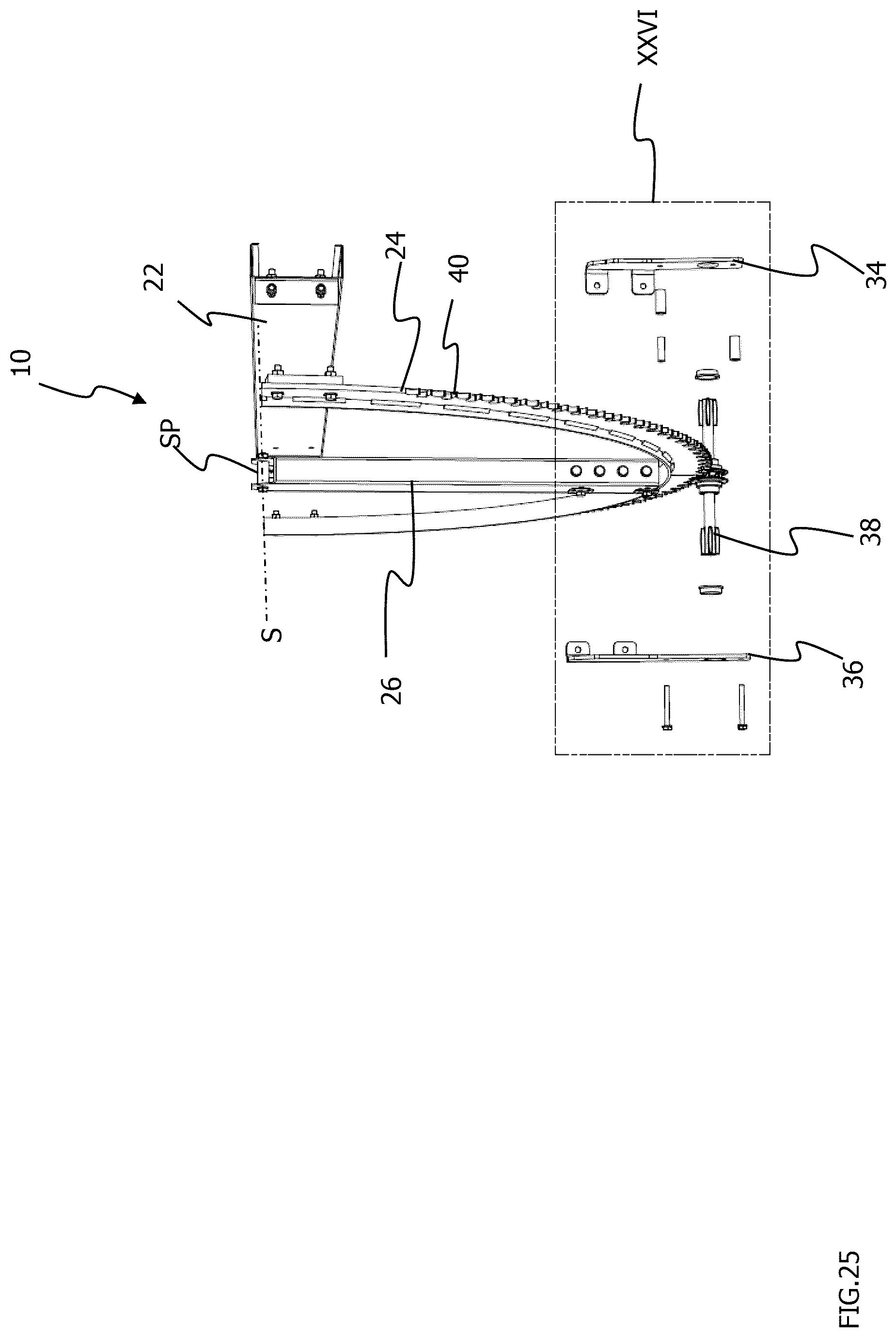 Patent US12155345 Figure 18 – Pivoting unit for a tracking apparatus for solar modules