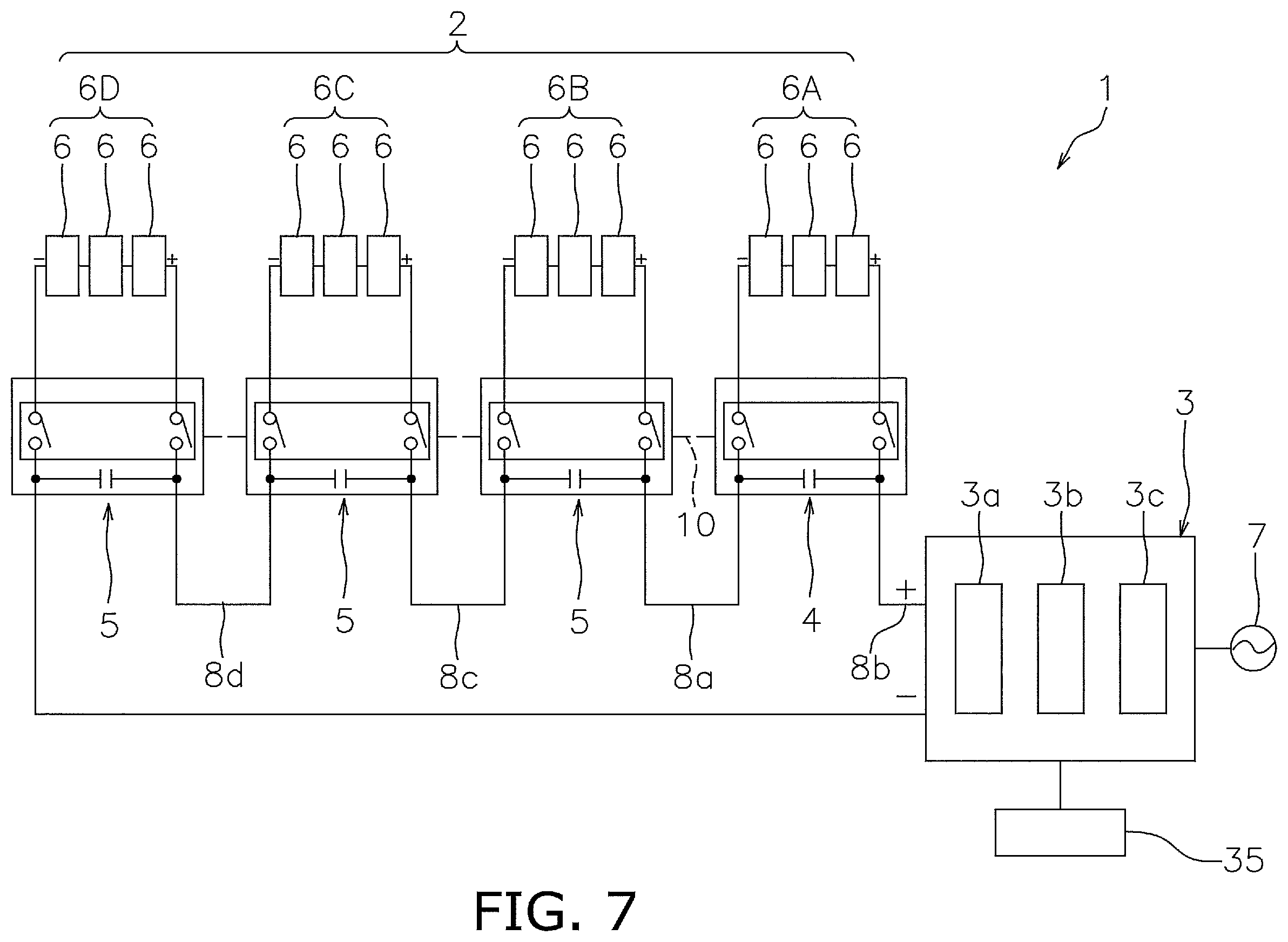 Patent US12155350 Figure 7 – Solar power generation system