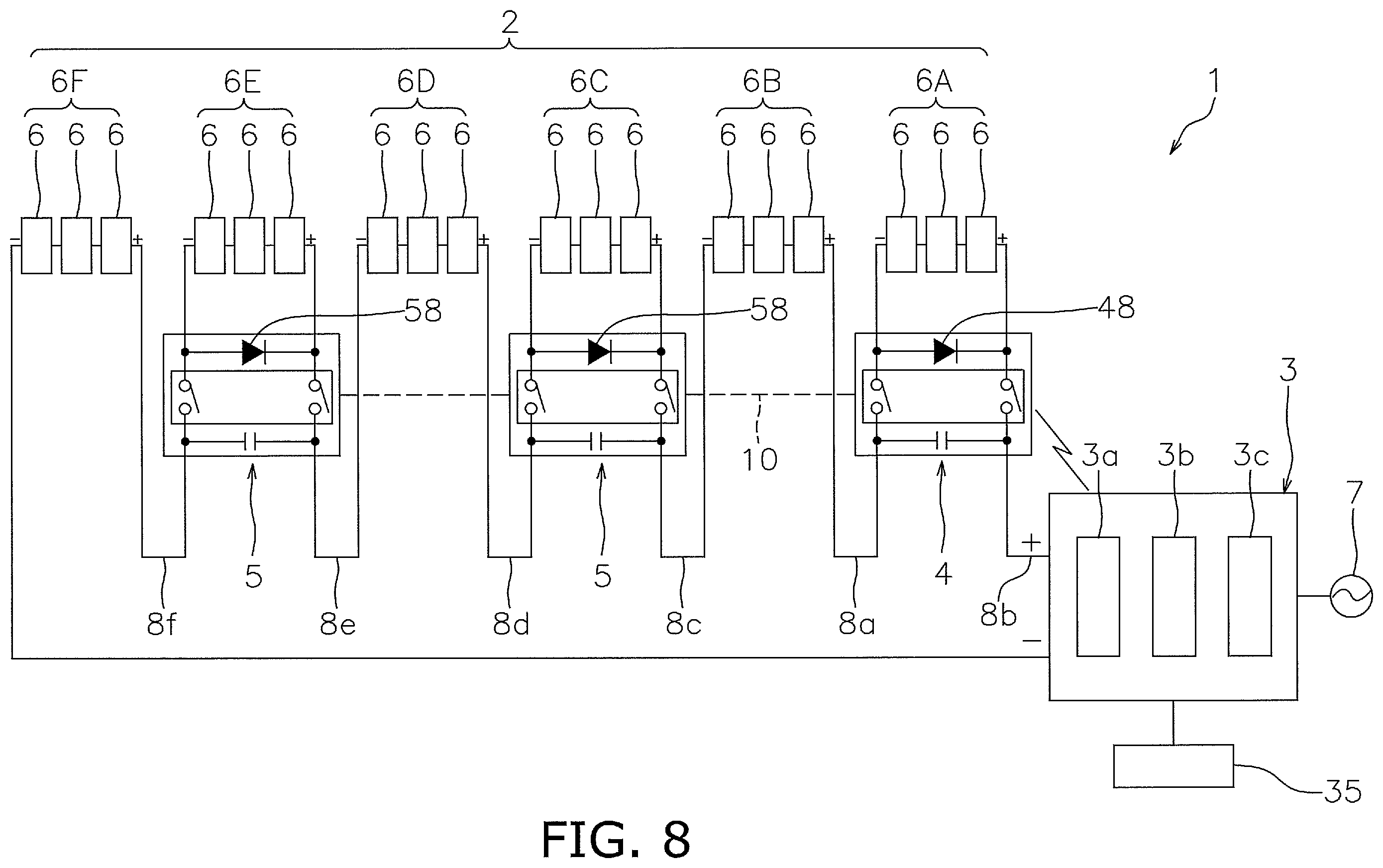 Patent US12155350 Figure 8 – Solar power generation system