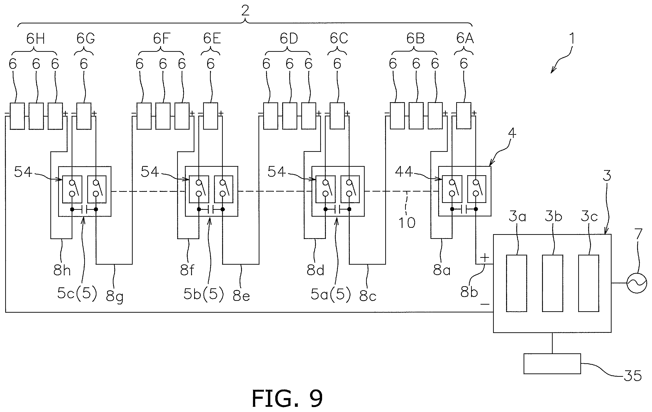 Patent US12155350 Figure 9 – Solar power generation system