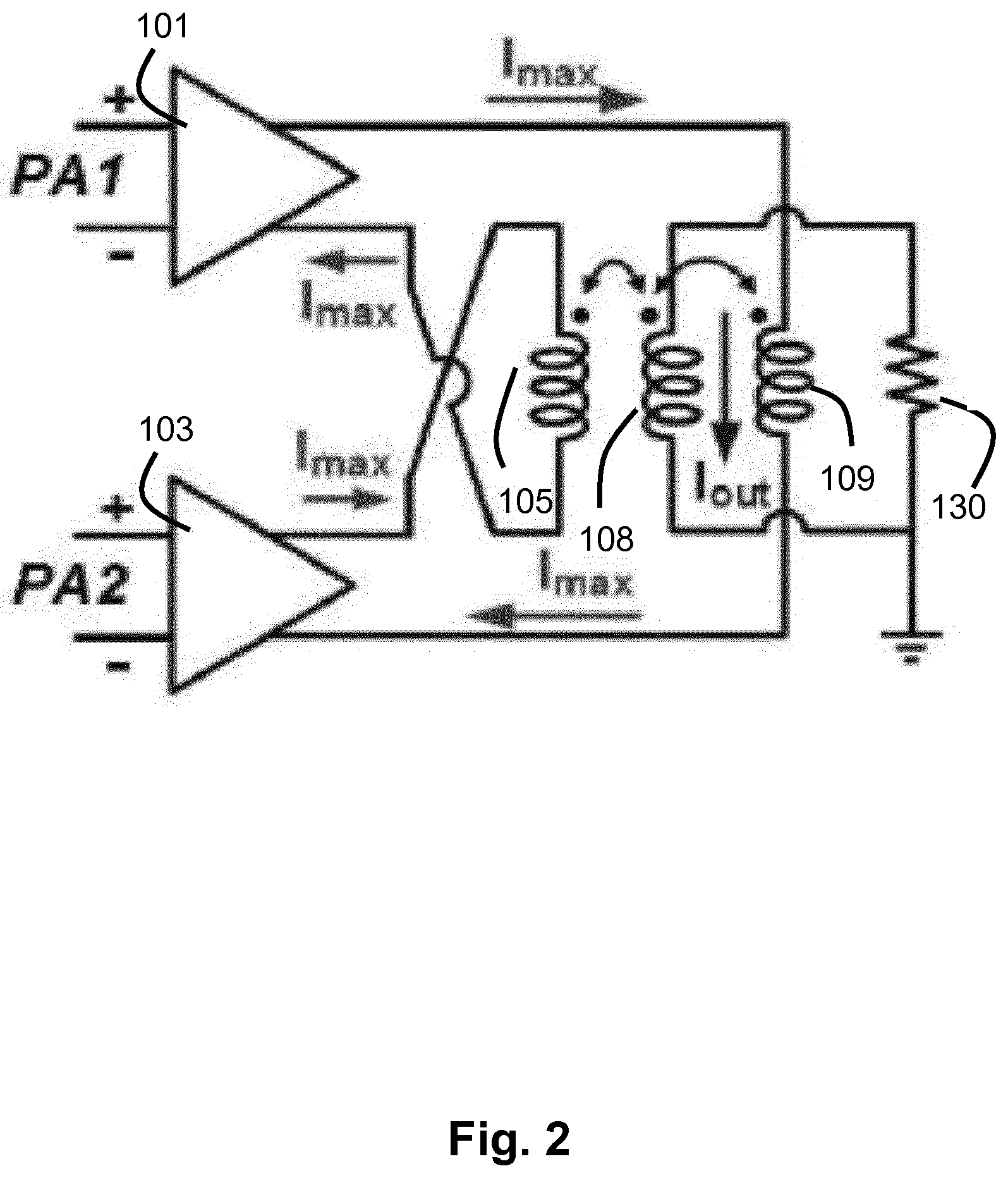 Patent US12155352 Figure 2 – Power amplifier arrangement