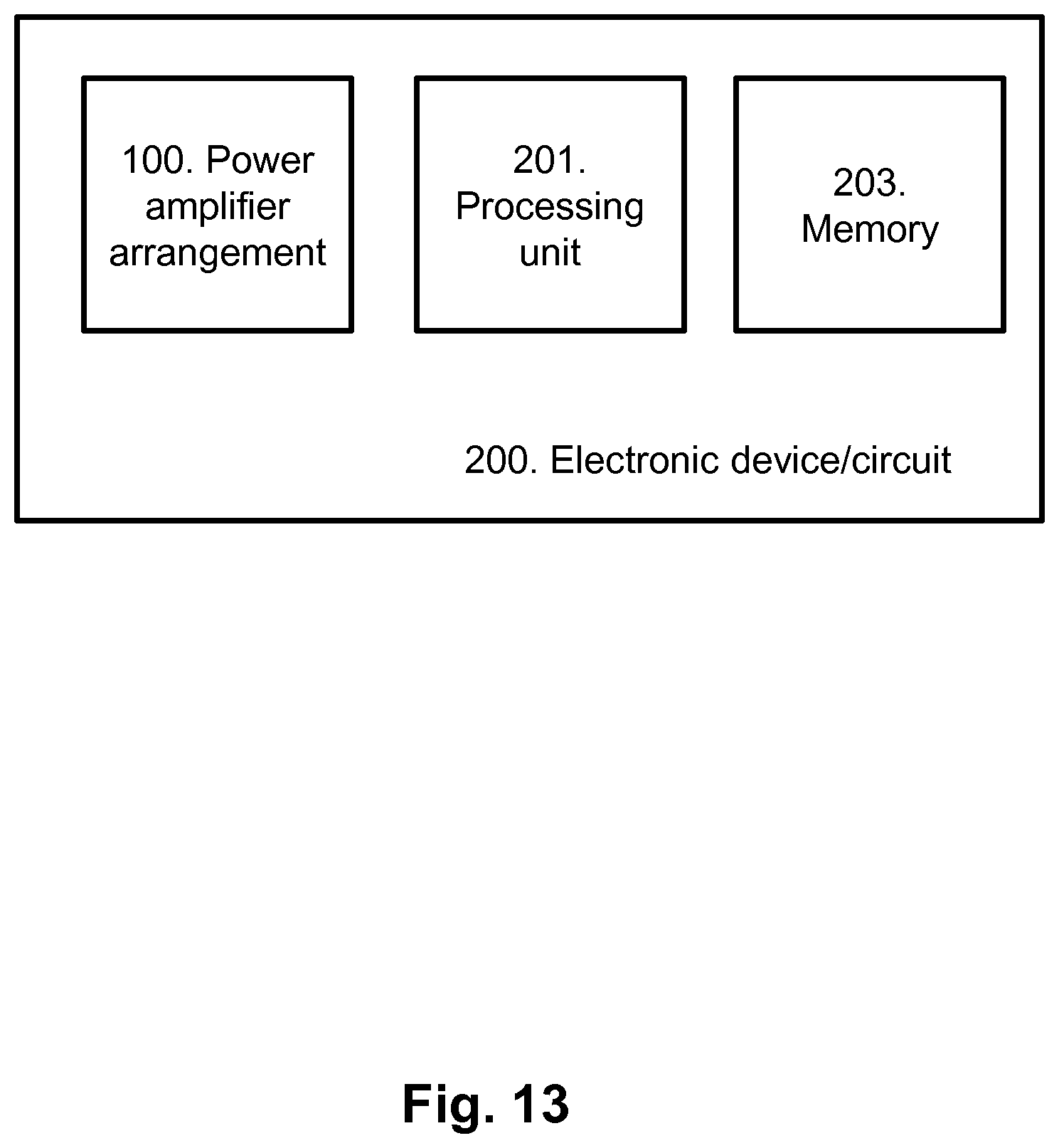Patent US12155352 Figure 13 – Power amplifier arrangement