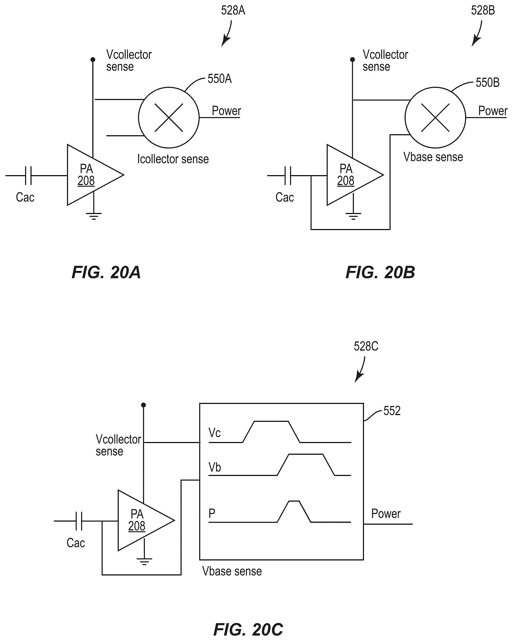 Patent US12155353 Figure 20 – Power amplifier with protection loops