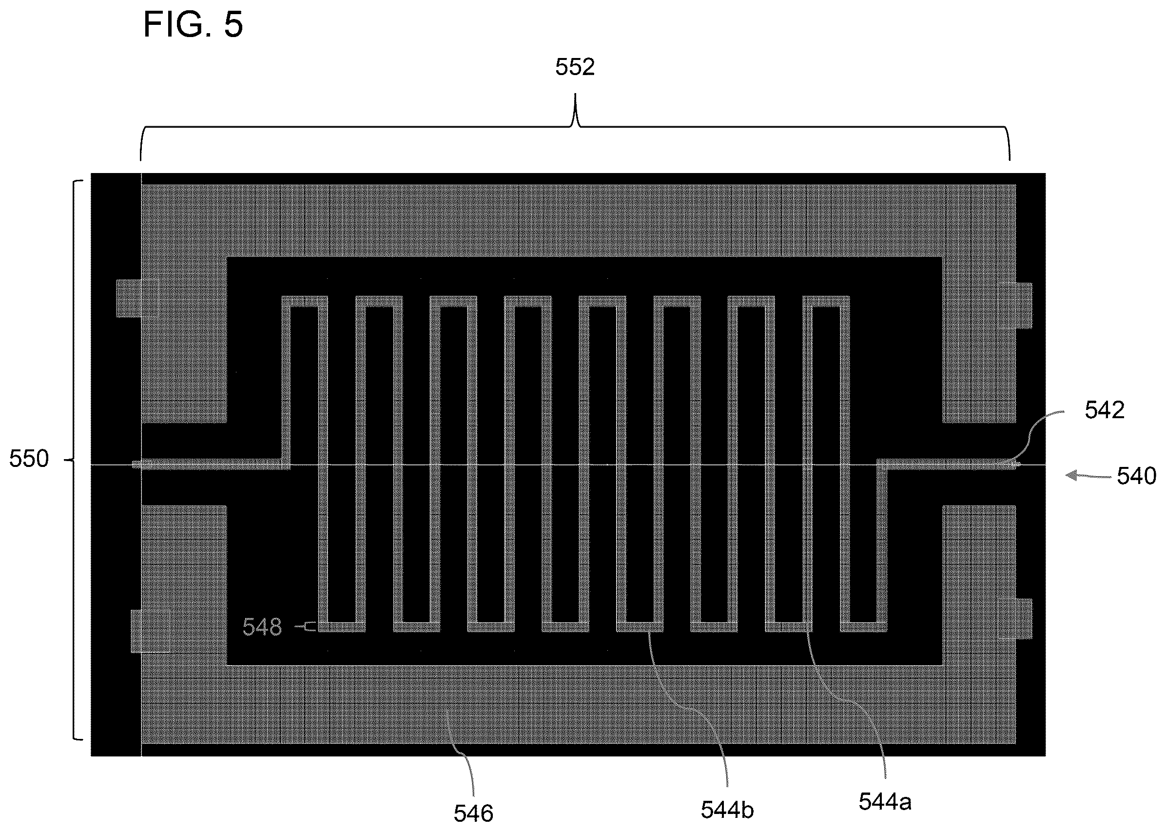 Patent US12155363 Figure 5 – Circuit device including an impedance matching network having at least one inductor formed by a film of superconductor material exhibiting kinetic sheet inductance