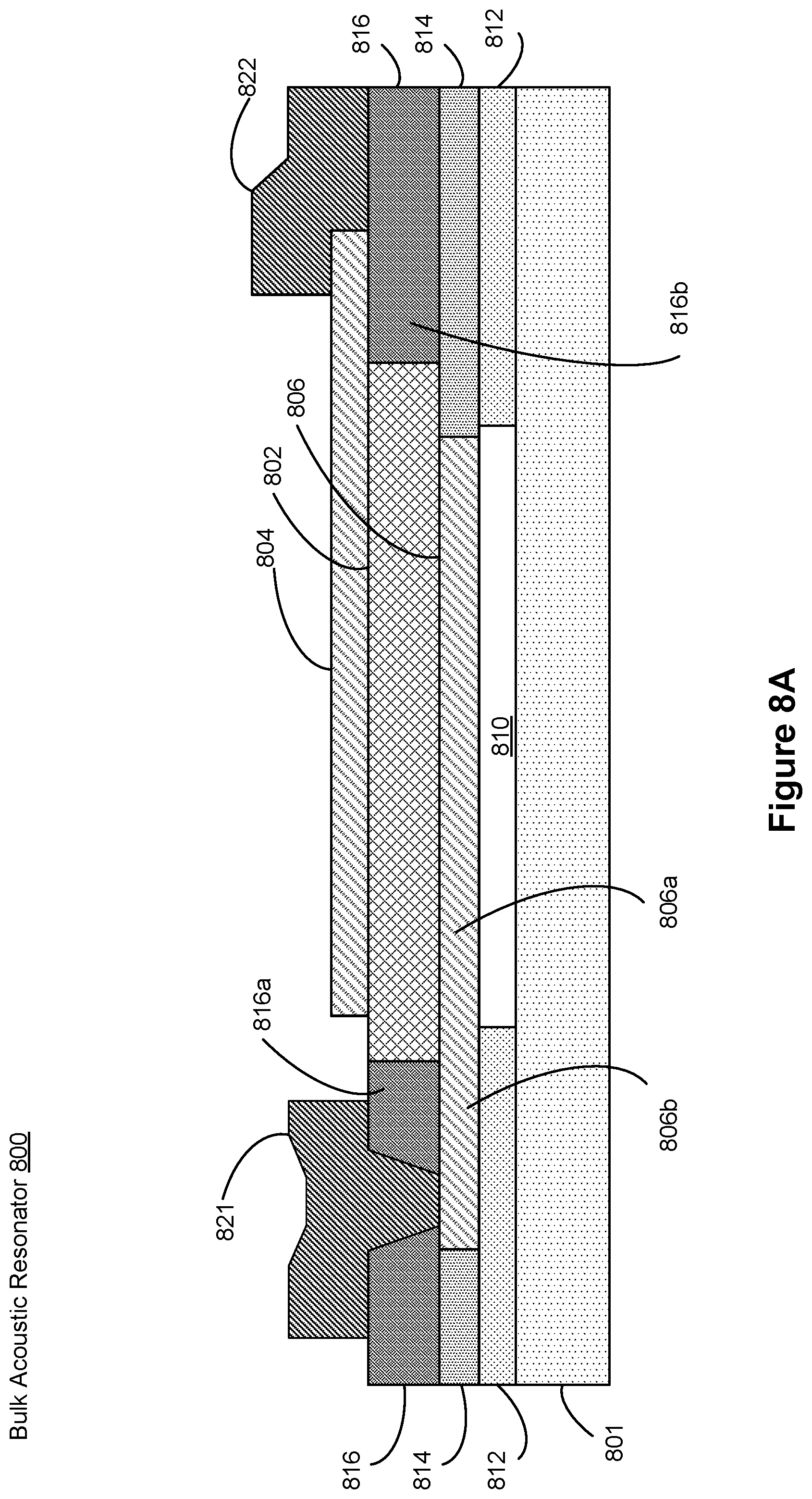 Patent US12155368 Figure 12 – Support structure for bulk acoustic wave resonator