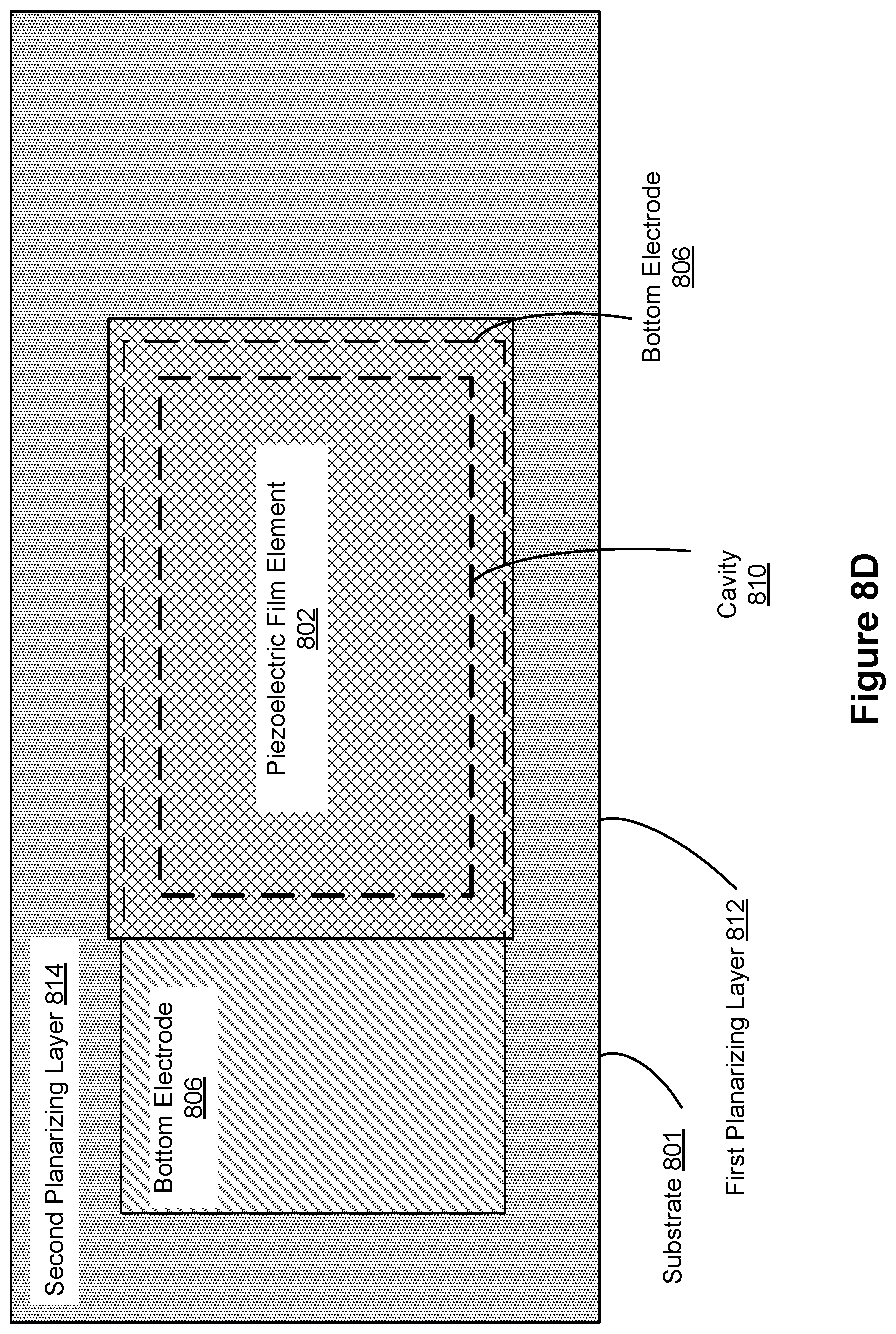 Patent US12155368 Figure 15 – Support structure for bulk acoustic wave resonator