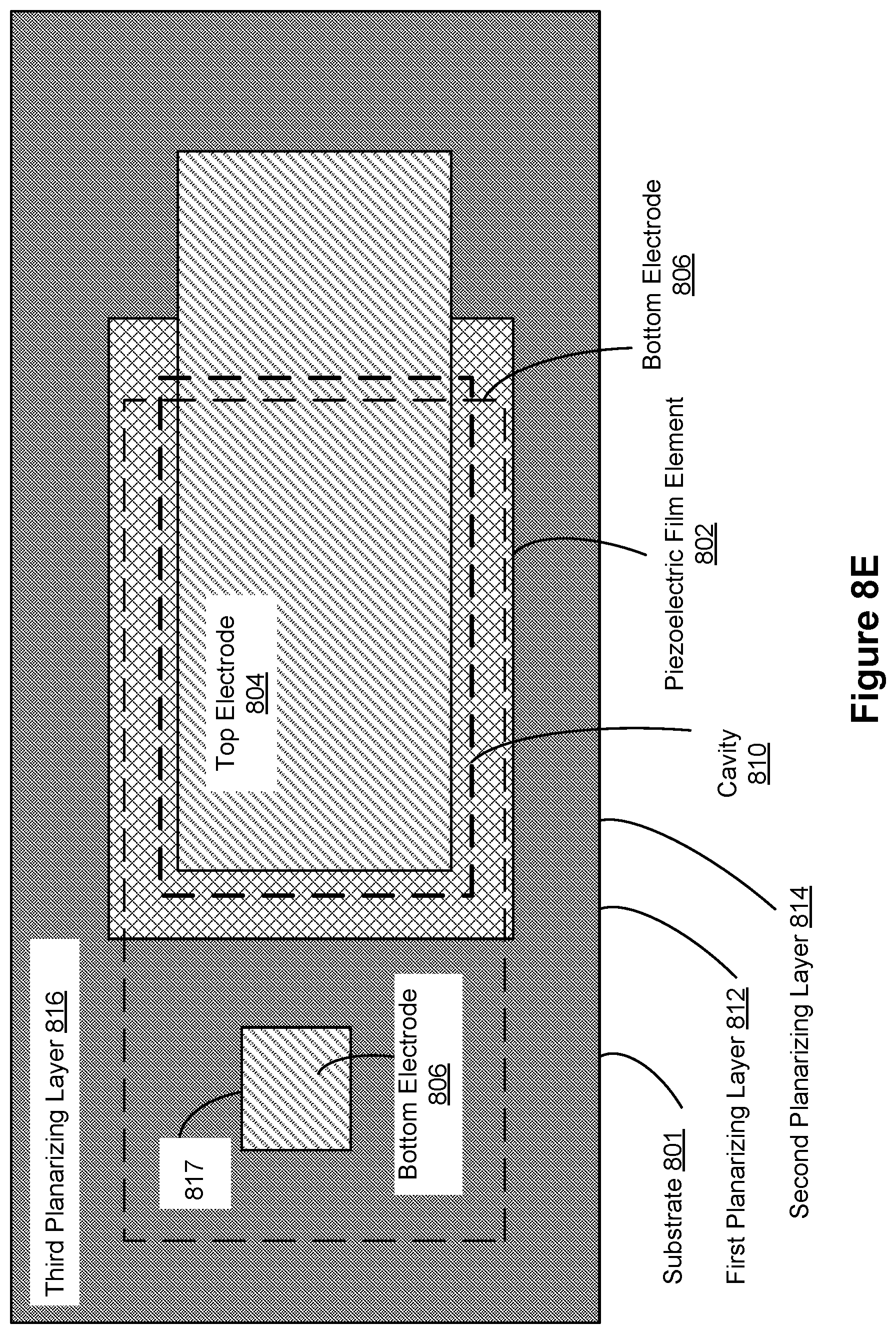 Patent US12155368 Figure 16 – Support structure for bulk acoustic wave resonator