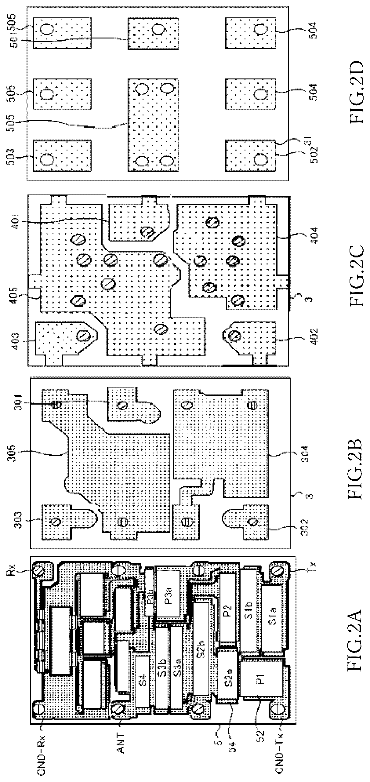 Patent US12155370 Figure 2 – Acoustic wave device, module having the same