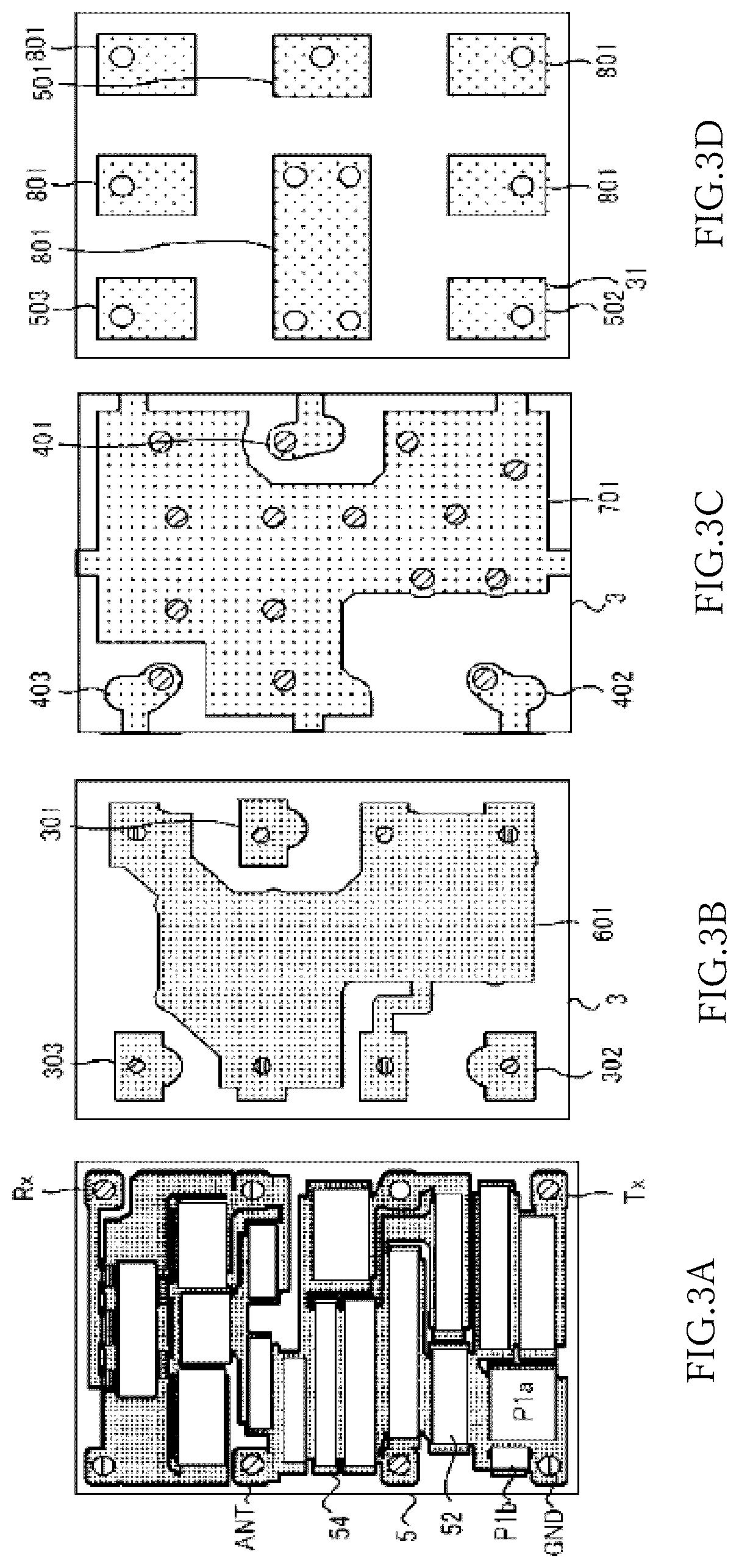 Patent US12155370 Figure 3 – Acoustic wave device, module having the same