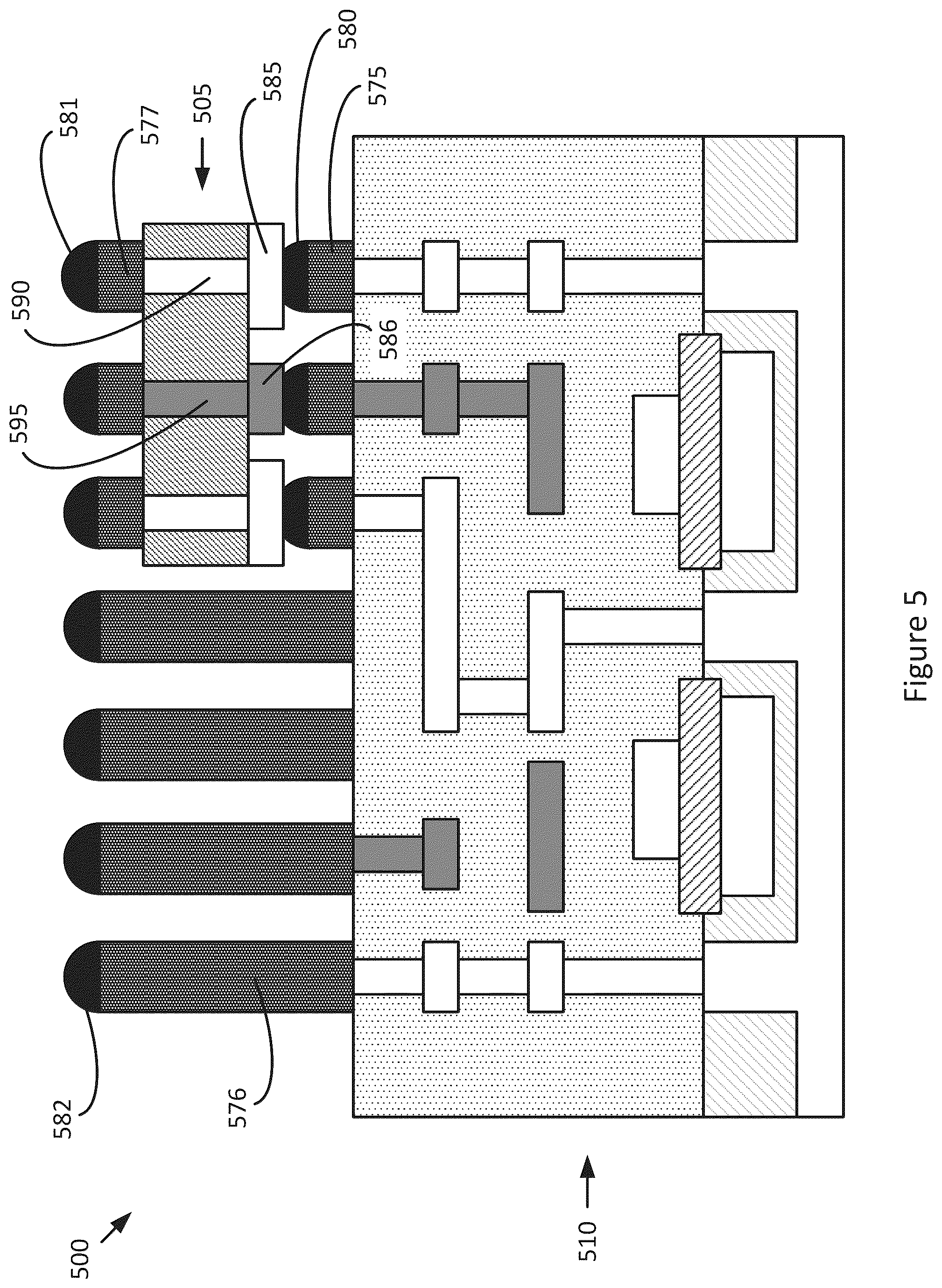 Patent US12155372 Figure 5 – Multi-filter die