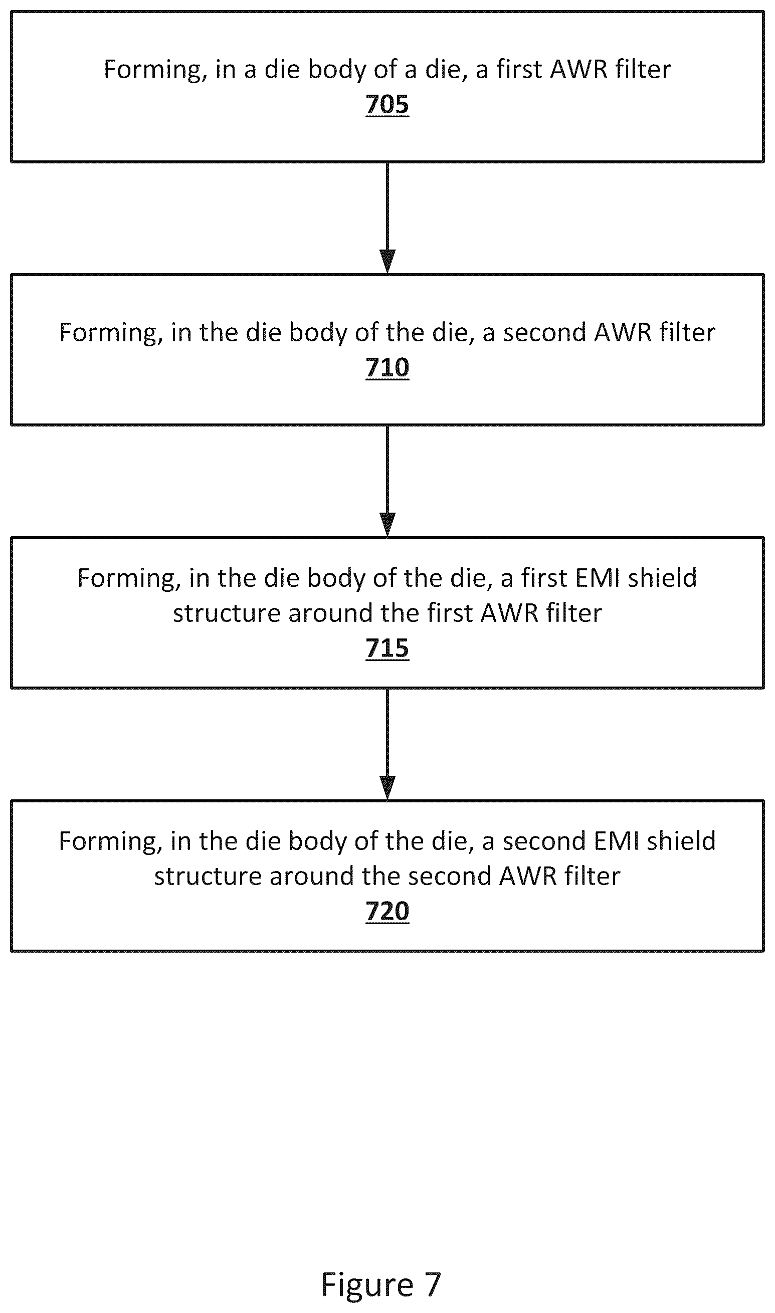 Patent US12155372 Figure 7 – Multi-filter die