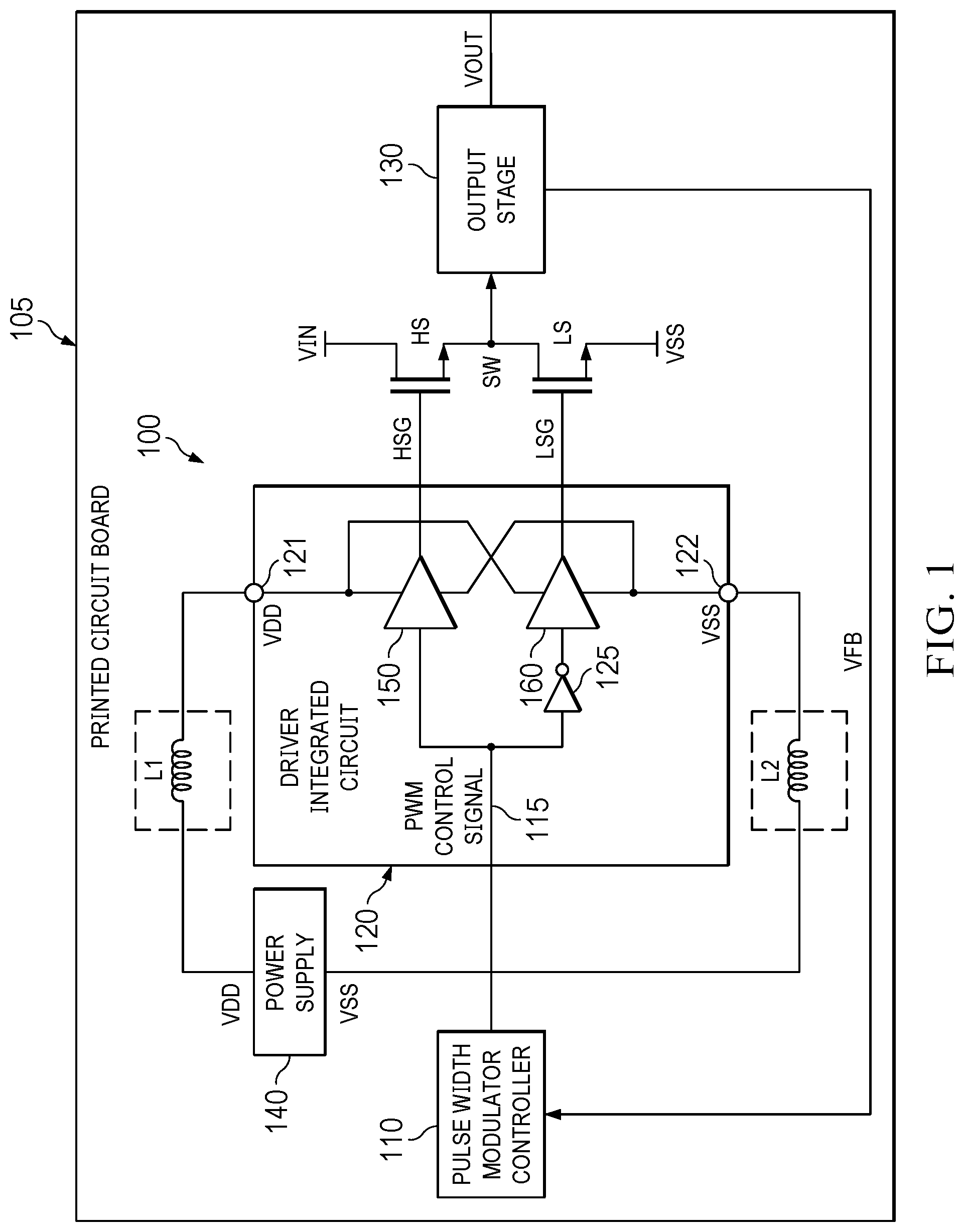 Patent US12155376 Figure 1 – Driver discharge circuit