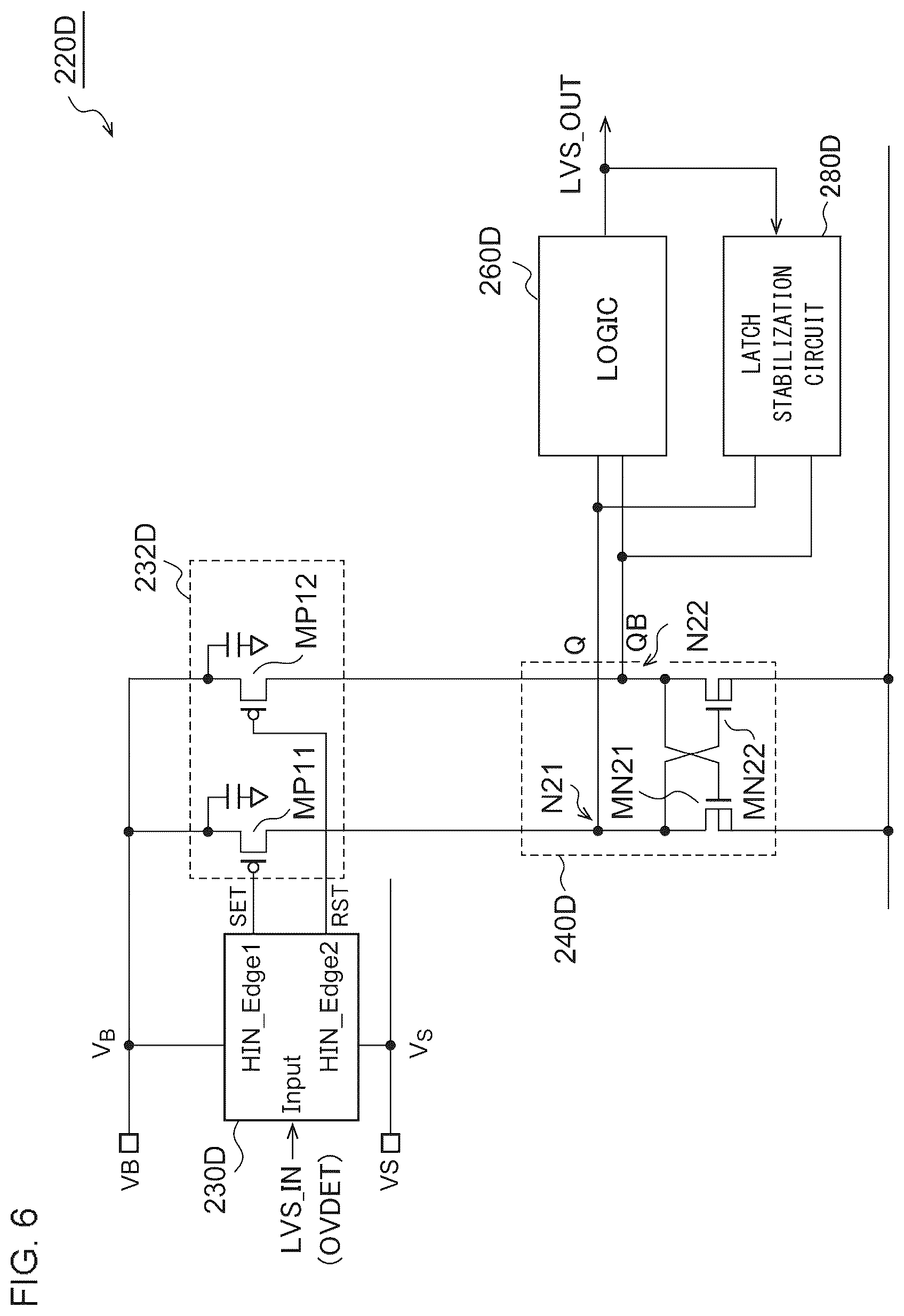 Patent US12155377 Figure 6 – Gate drive circuit of switching circuit including n-channel type transistor