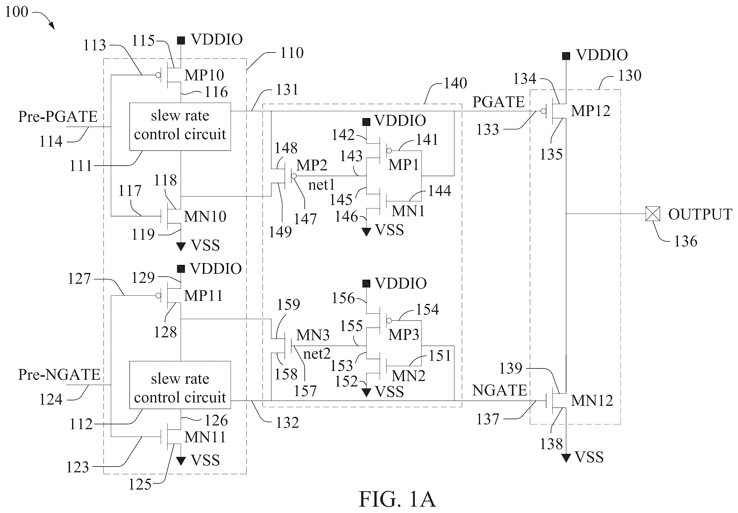 Patent US12155378 Figure 1 – Circuit and method