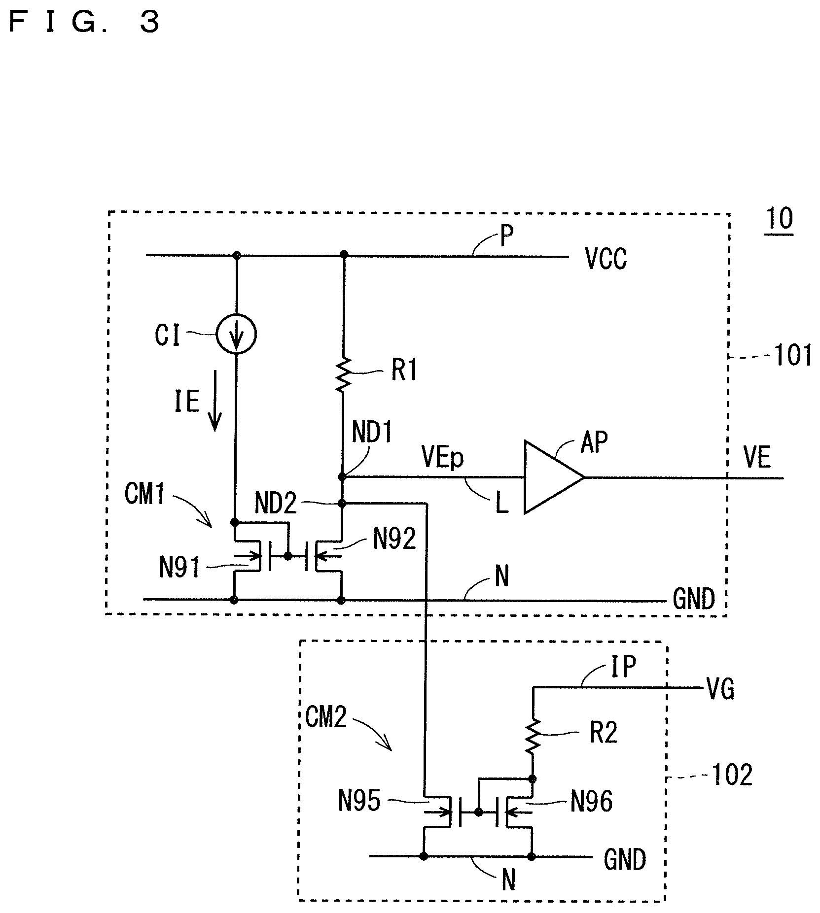 Patent US12155379 Figure 3 – Semiconductor device drive circuit