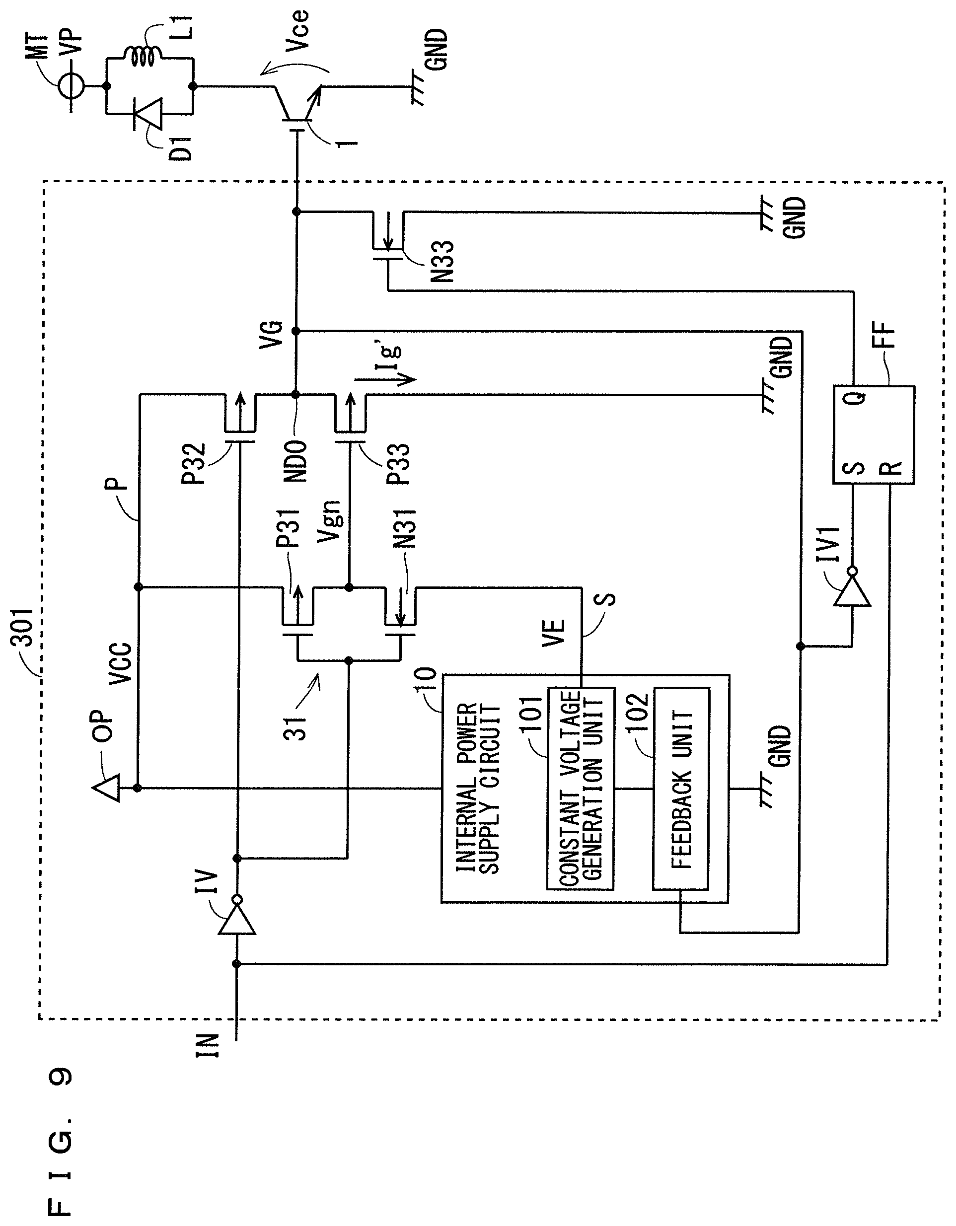 Patent US12155379 Figure 9 – Semiconductor device drive circuit