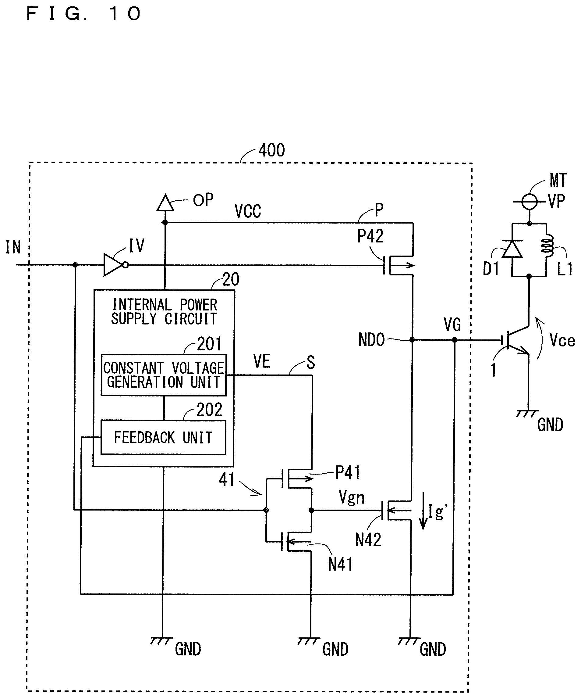 Patent US12155379 Figure 10 – Semiconductor device drive circuit