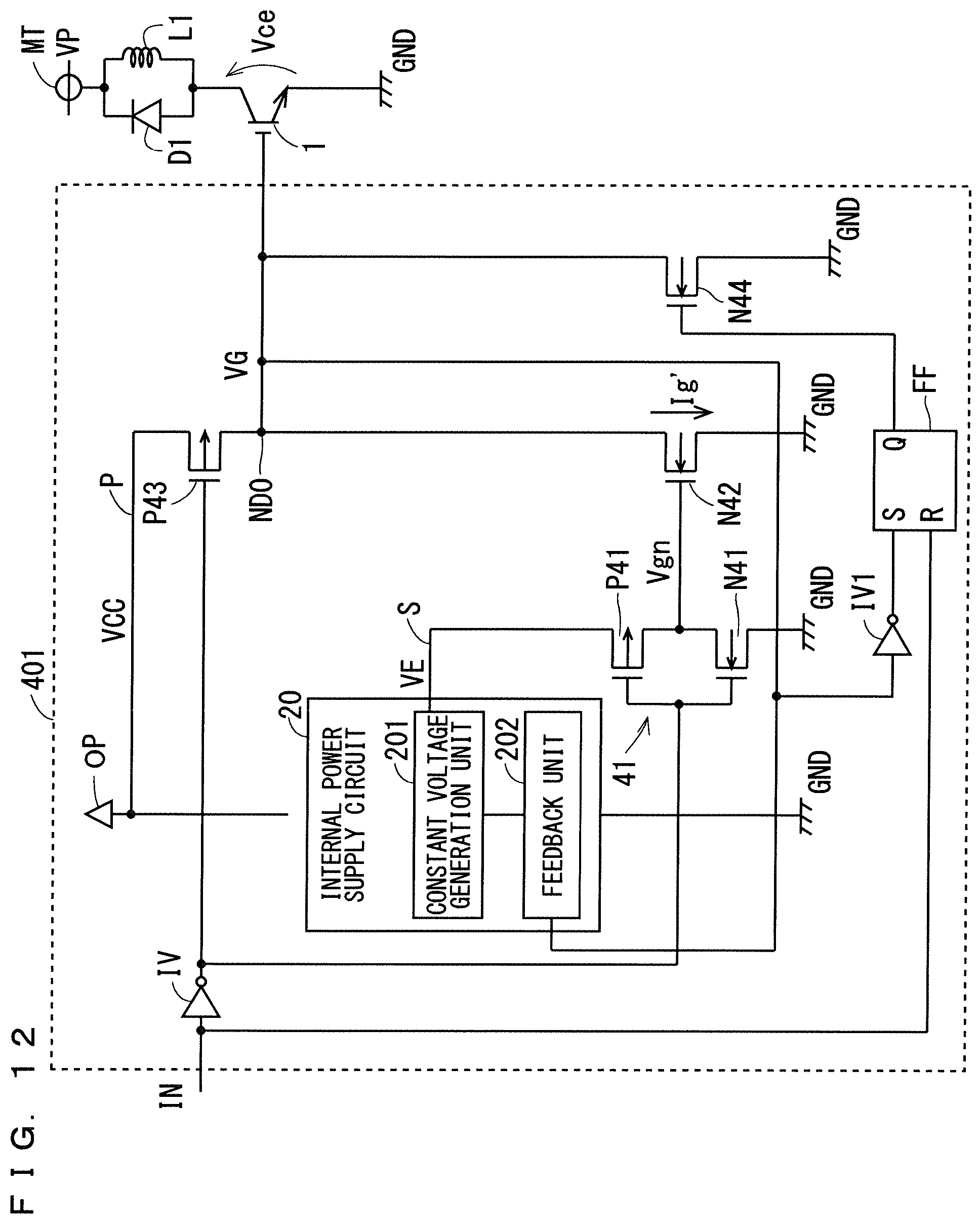 Patent US12155379 Figure 12 – Semiconductor device drive circuit